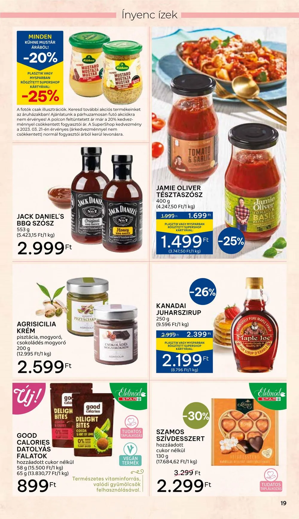 Spar akciós újság Inyenc 03.22–04.08 – 19. oldal