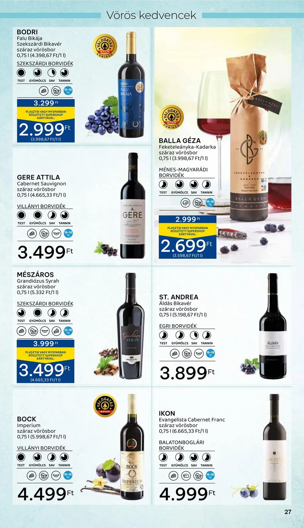 Spar akciós újság Inyenc 03.22–04.08 – 27. oldal