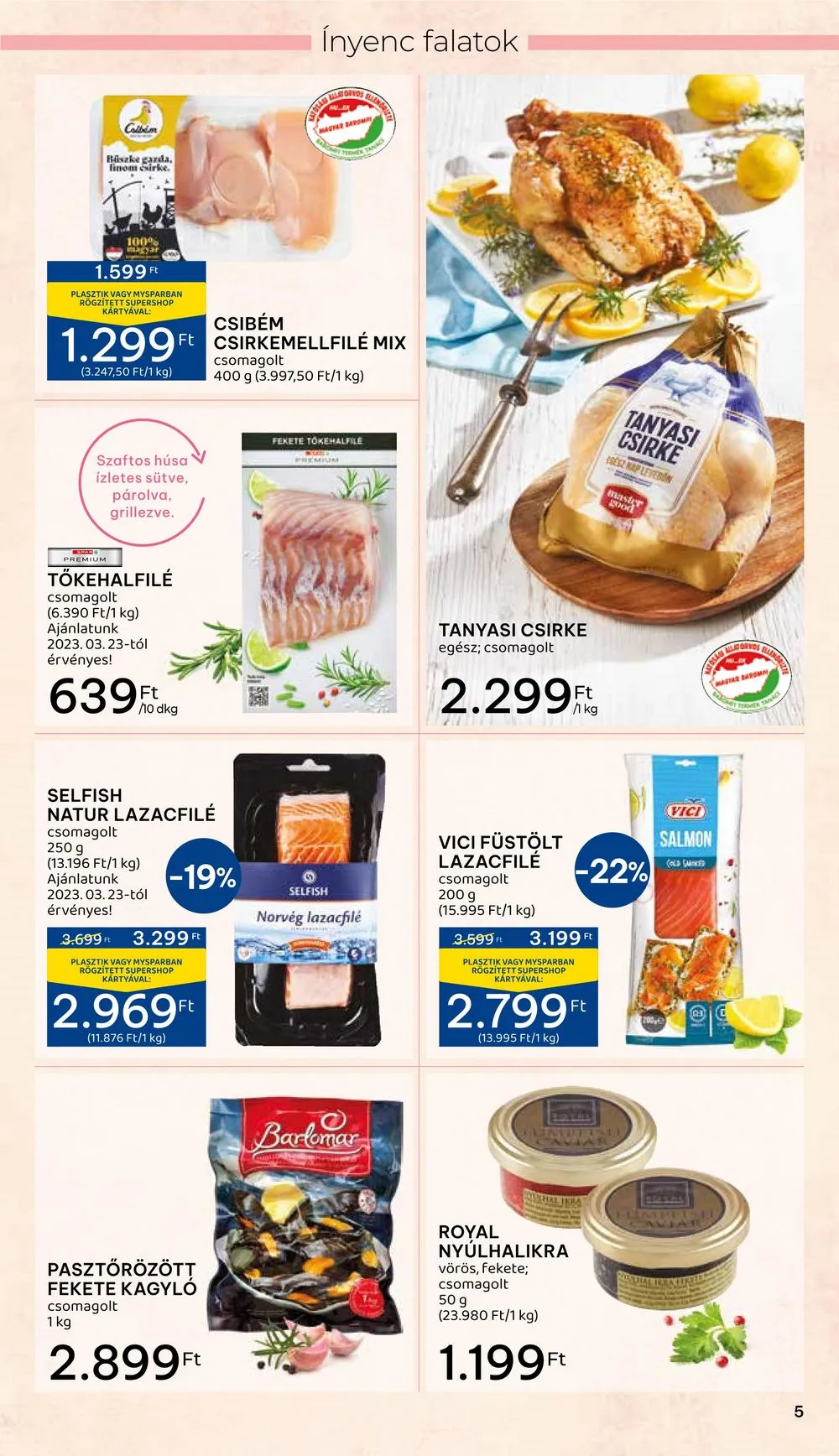 Spar akciós újság Inyenc 03.22–04.08 – 5. oldal
