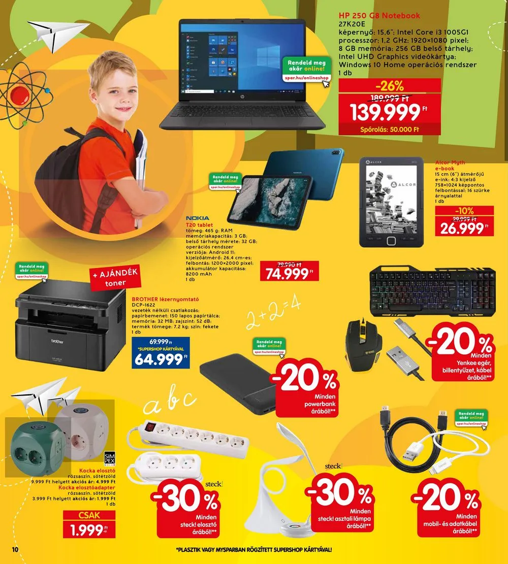 Spar akciós újság Iskola katalógus 07.20–08.17 – 10. oldal