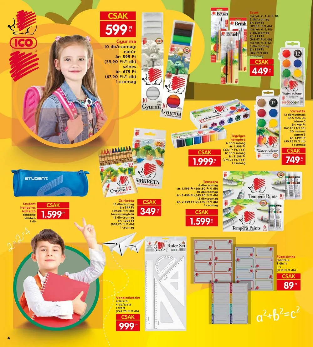 Spar akciós újság Iskola katalógus 07.20–08.17 – 4. oldal