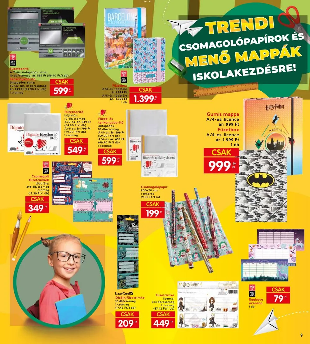Spar akciós újság Iskola katalógus 07.20–08.17 – 9. oldal