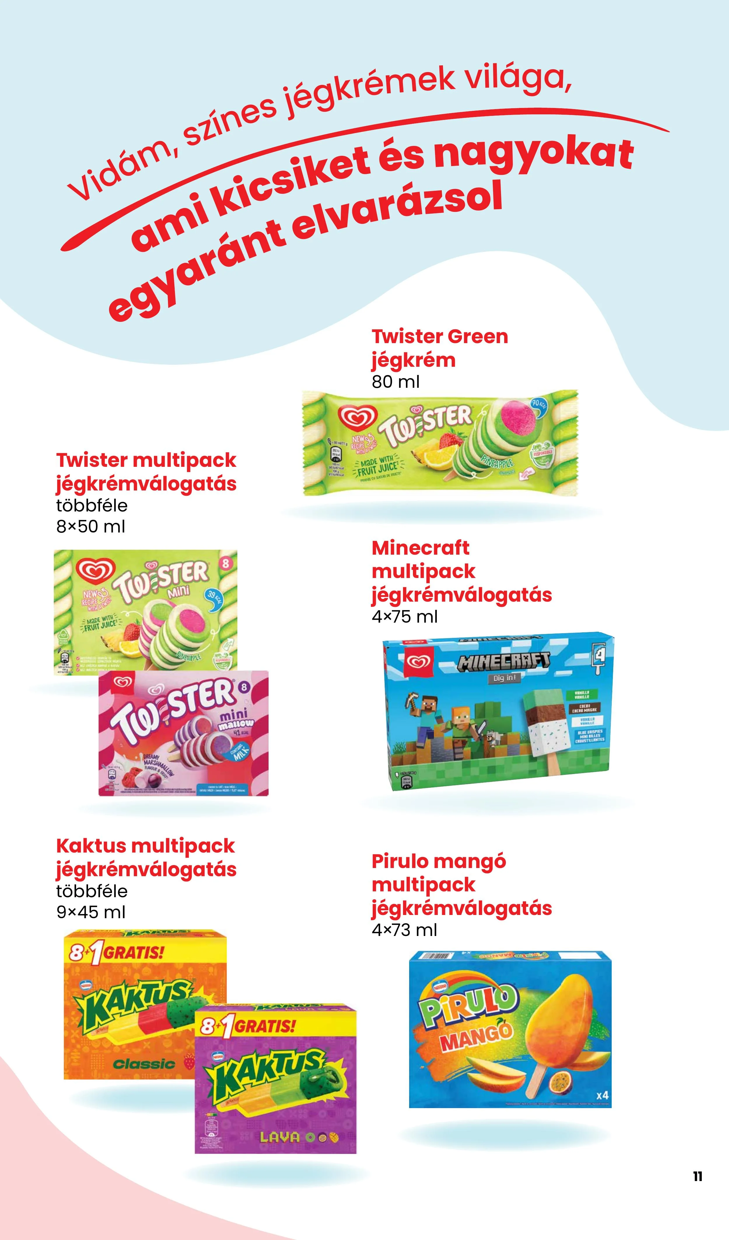 Spar akciós újság Jegkrem 05.14–05.14 – 11. oldal