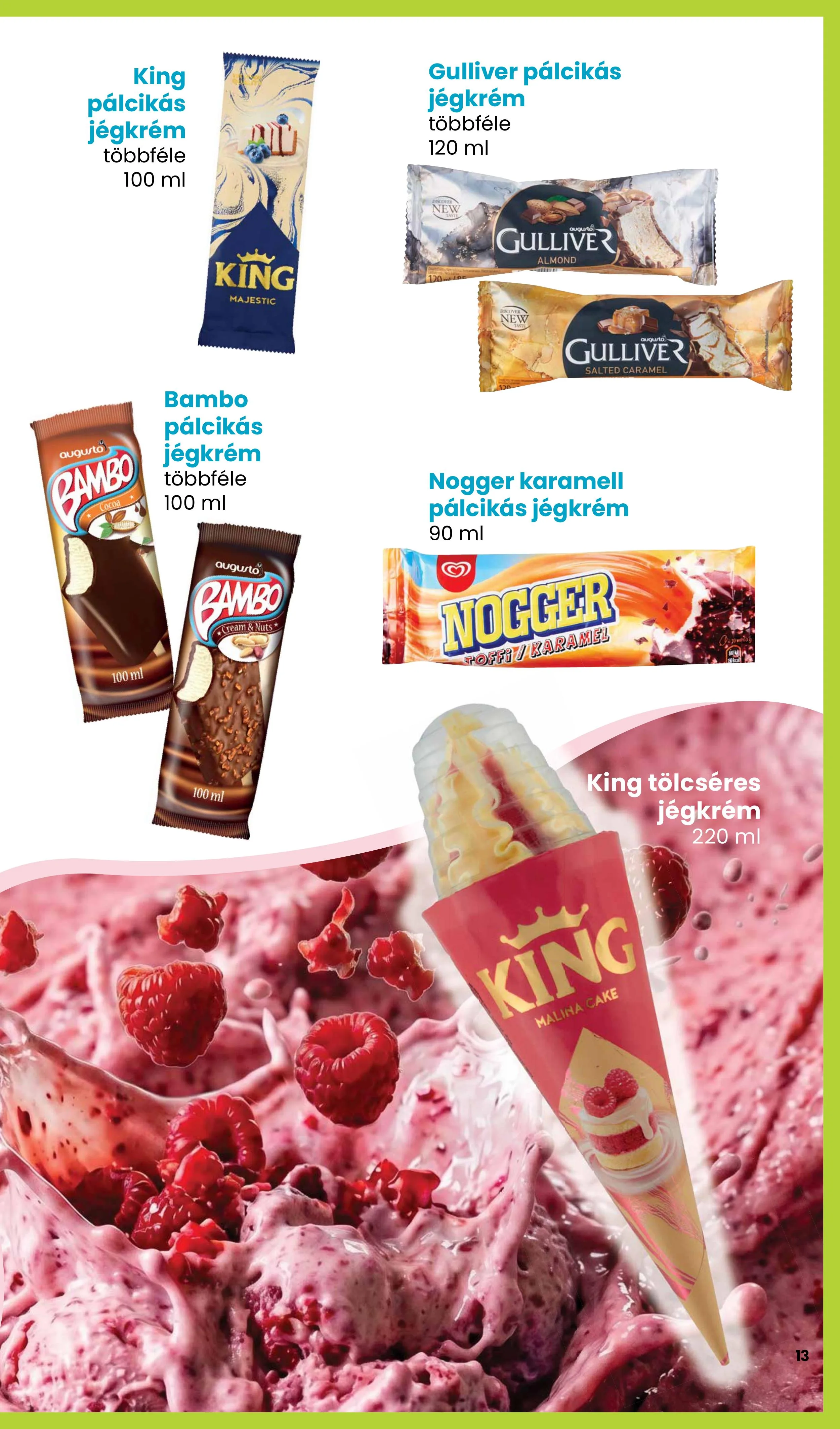 Spar akciós újság Jegkrem 05.14–05.14 – 13. oldal