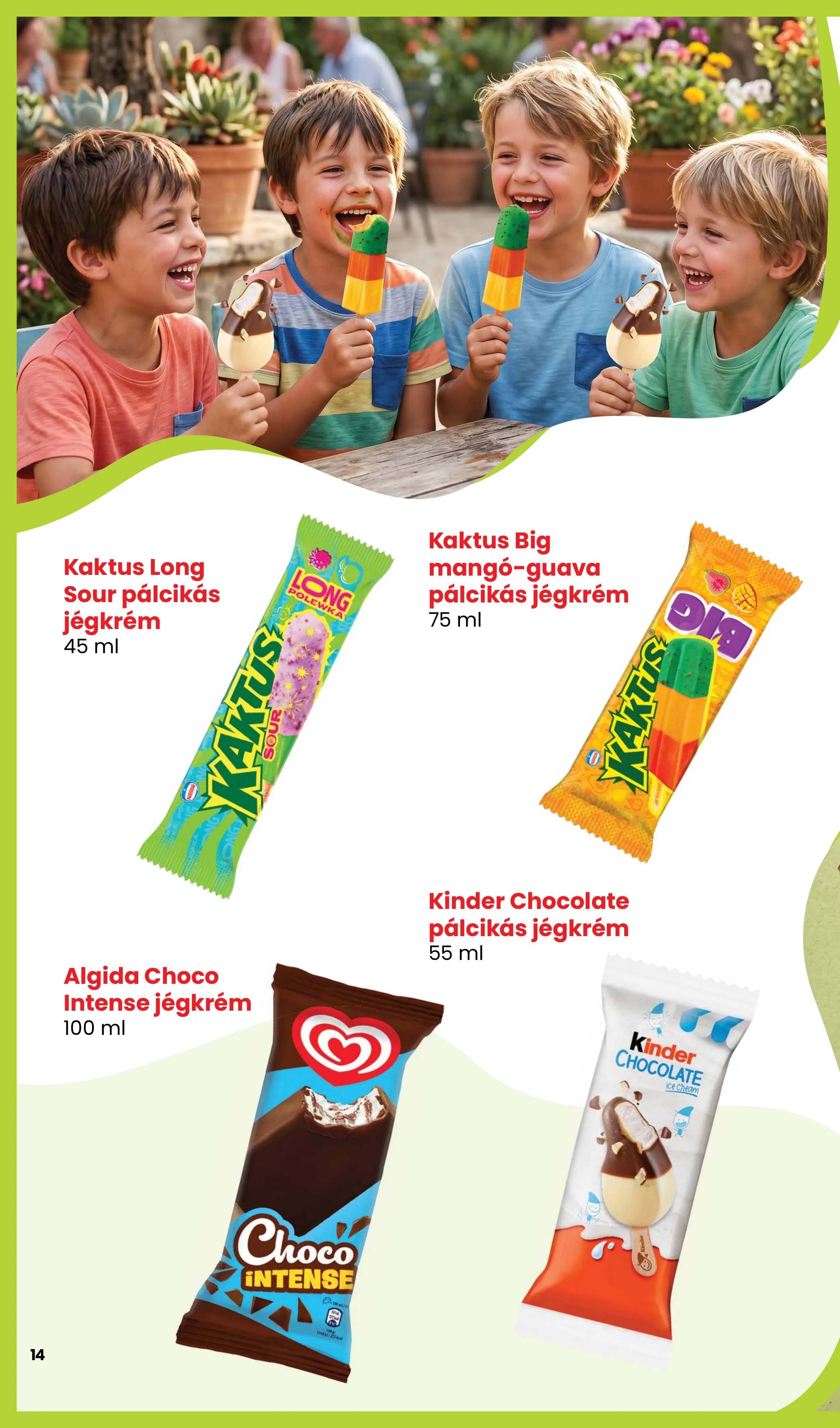 Spar akciós újság Jegkrem 05.14–05.14 – 14. oldal