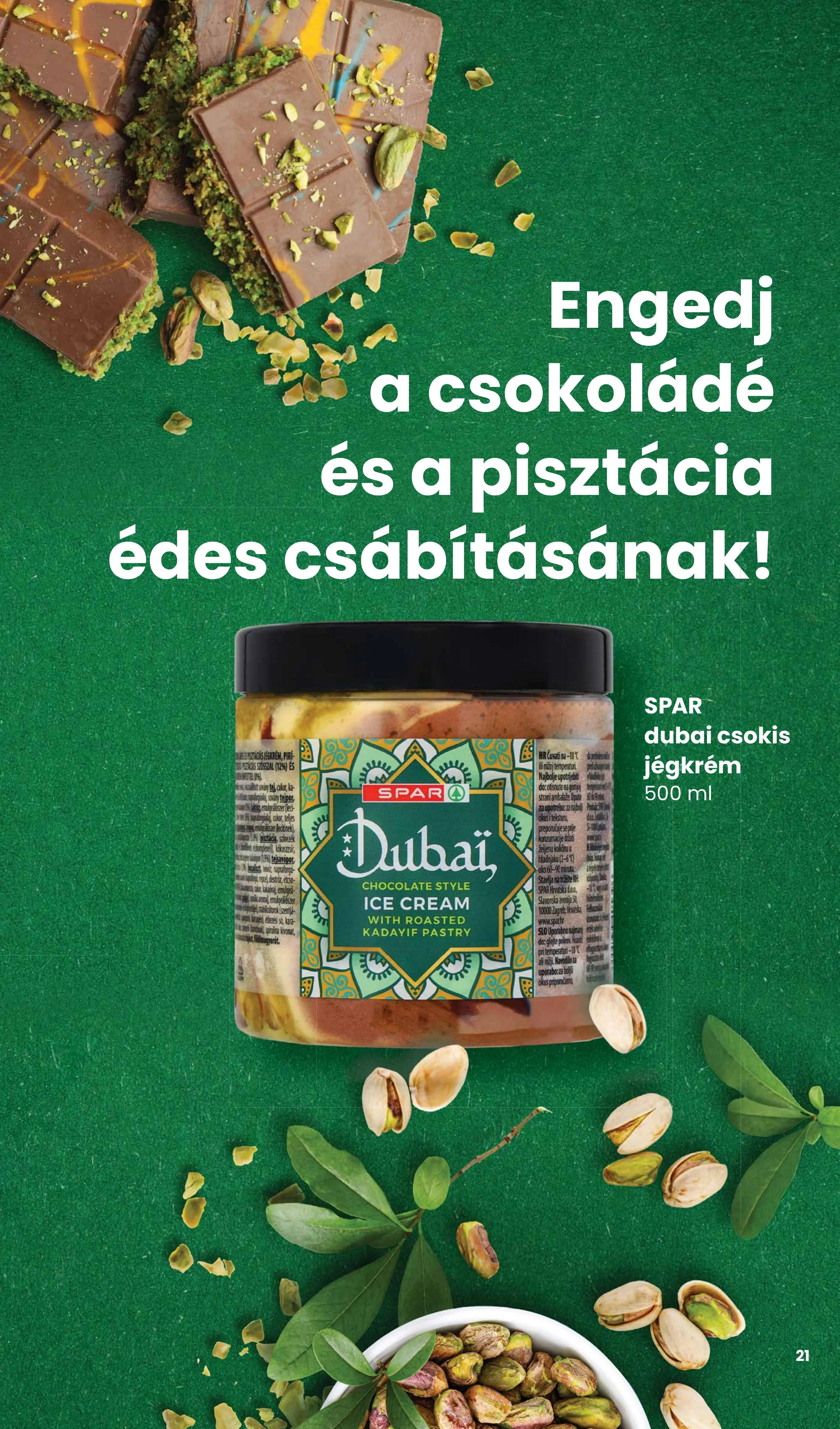 Spar akciós újság Jegkrem 05.14–05.14 – 21. oldal