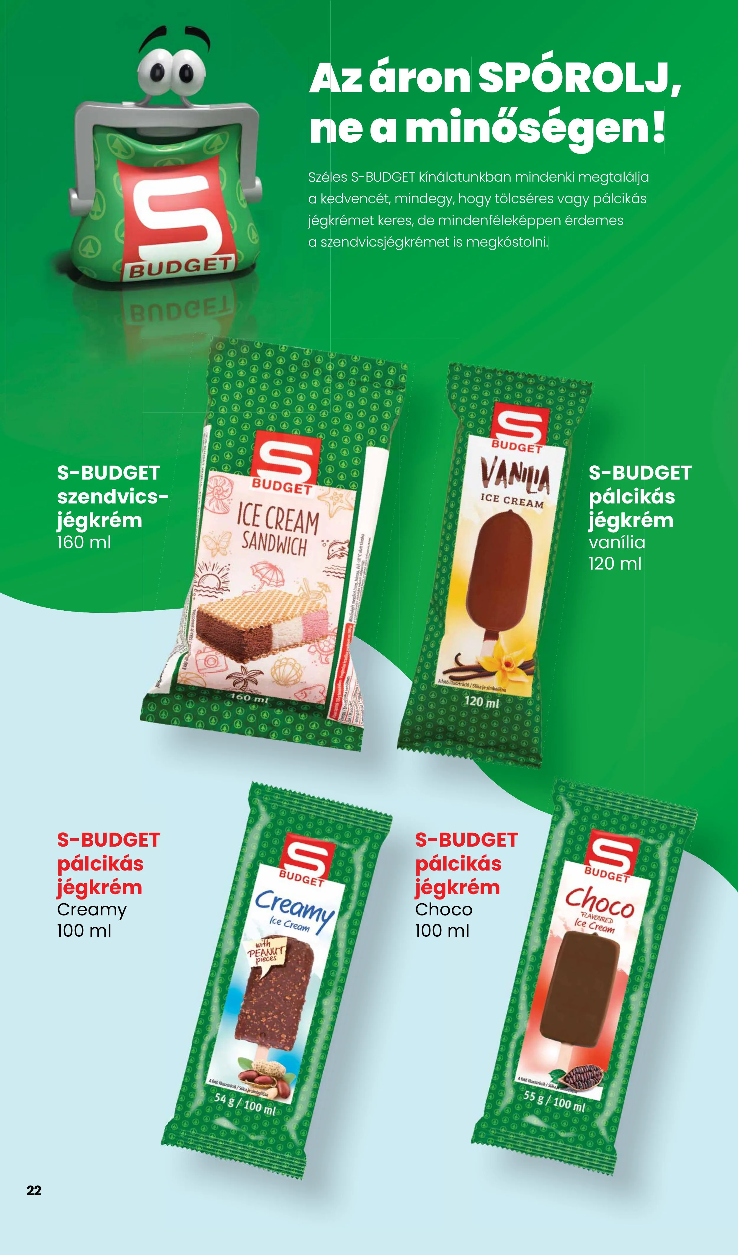 Spar akciós újság Jegkrem 05.14–05.14 – 22. oldal