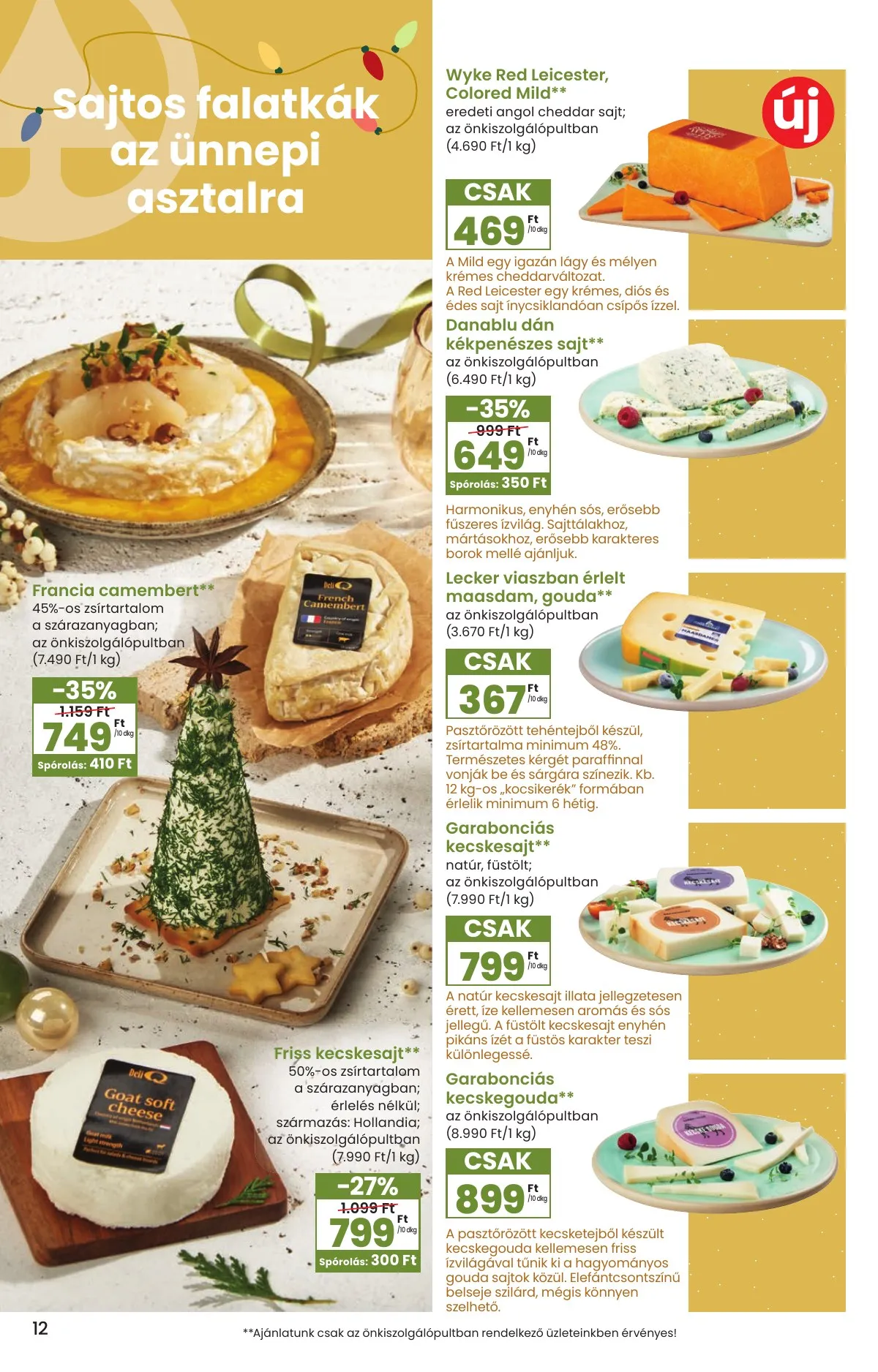Spar akciós újság Karácsonyi Inyenc 11.27–12.27 – 12. oldal