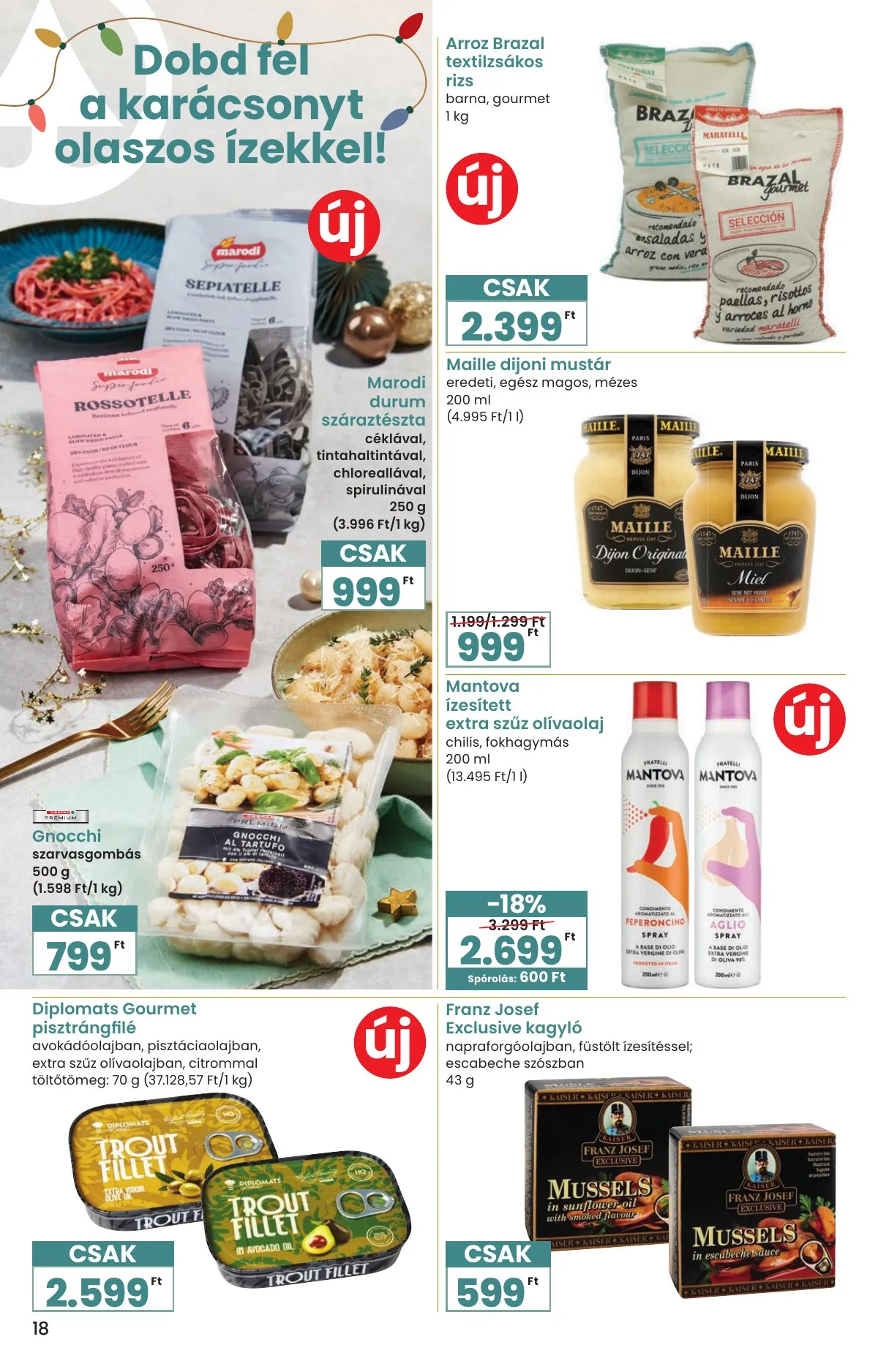 Spar akciós újság Karácsonyi Inyenc 11.27–12.27 – 18. oldal