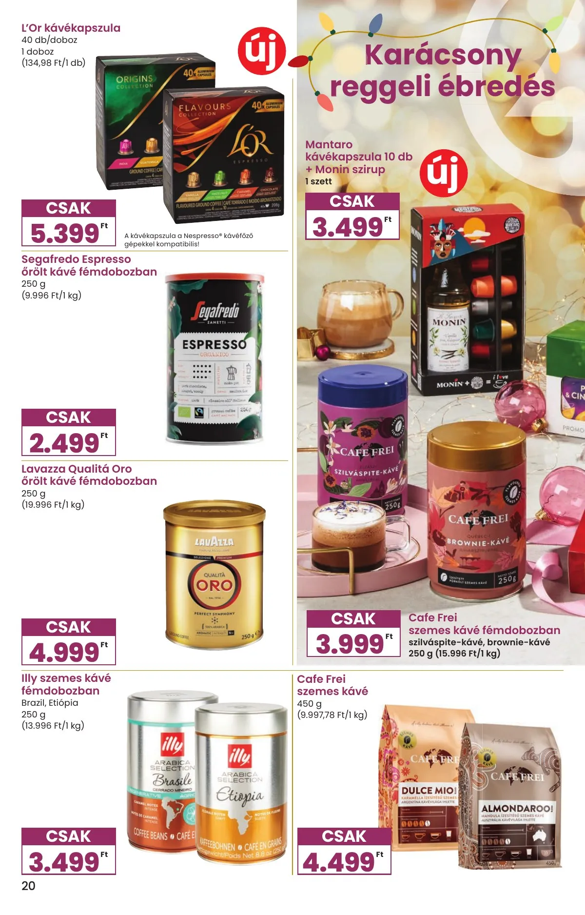 Spar akciós újság Karácsonyi Inyenc 11.27–12.27 – 20. oldal