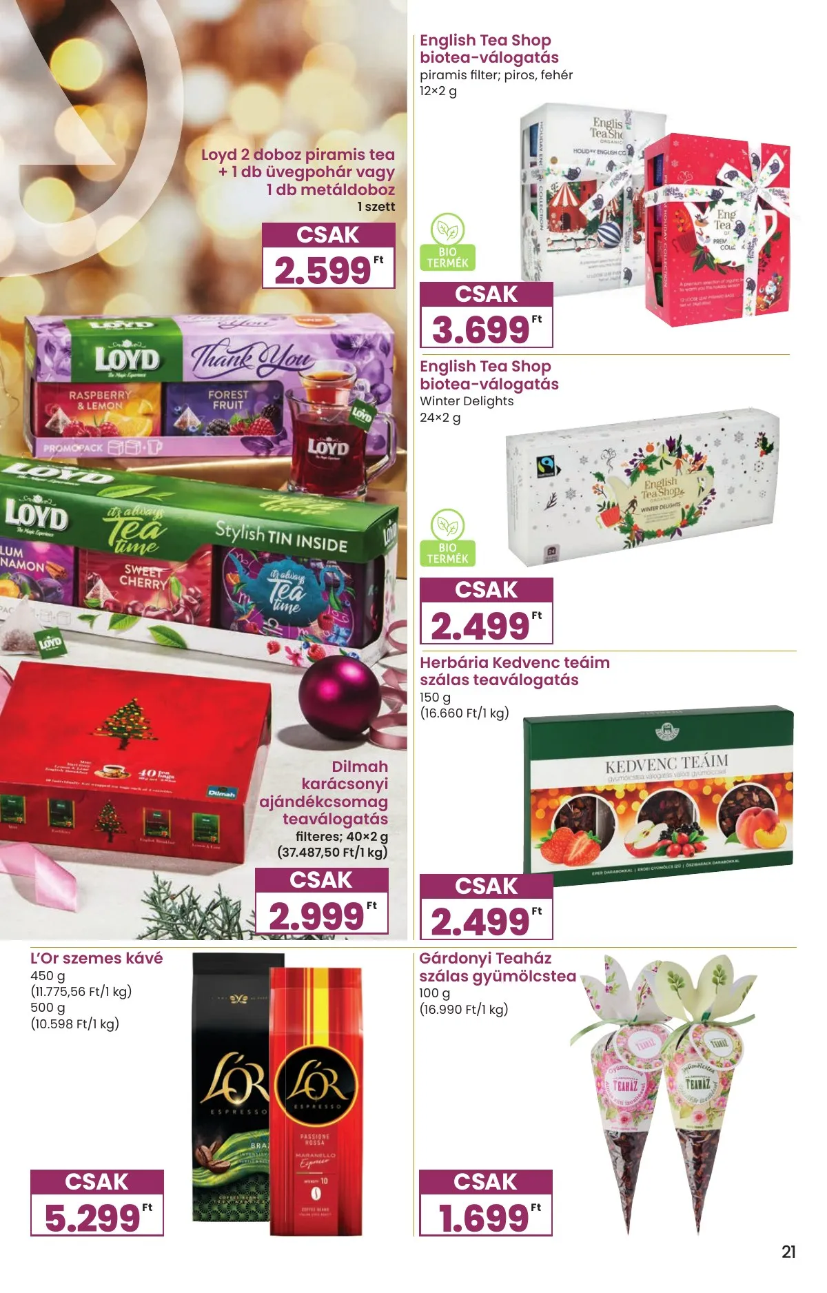 Spar akciós újság Karácsonyi Inyenc 11.27–12.27 – 21. oldal