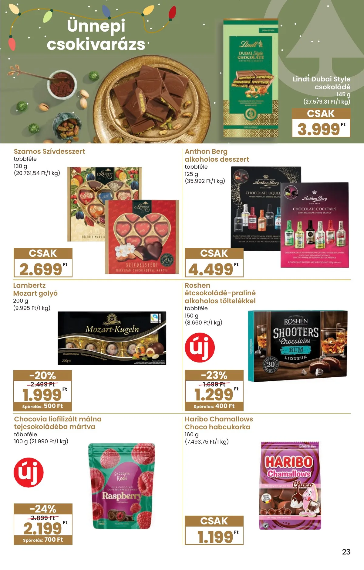 Spar akciós újság Karácsonyi Inyenc 11.27–12.27 – 23. oldal