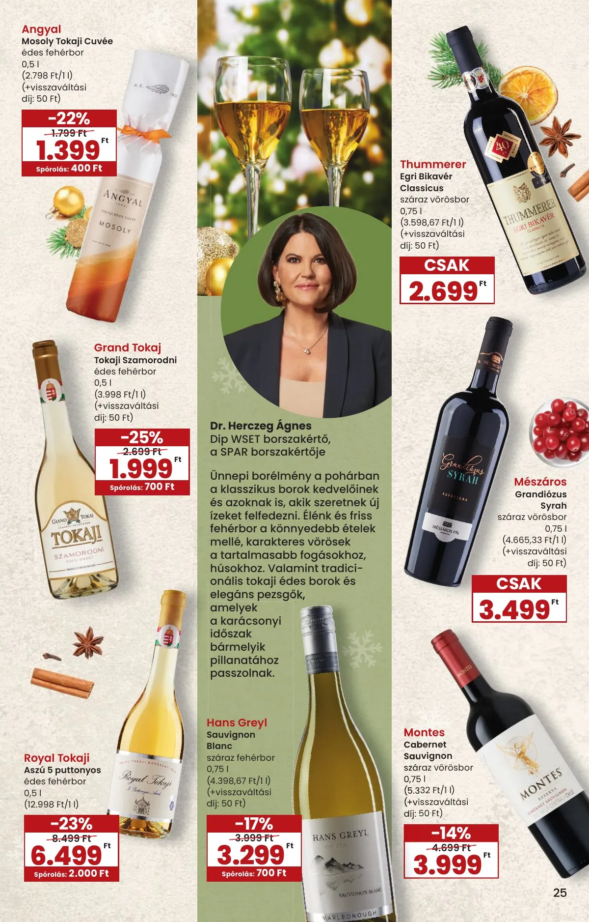 Spar akciós újság Karácsonyi Inyenc 11.27–12.27 – 25. oldal