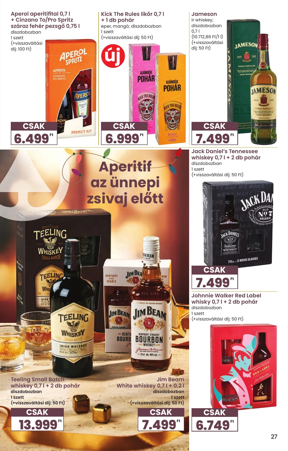 Spar akciós újság Karácsonyi Inyenc 11.27–12.27 – 27. oldal