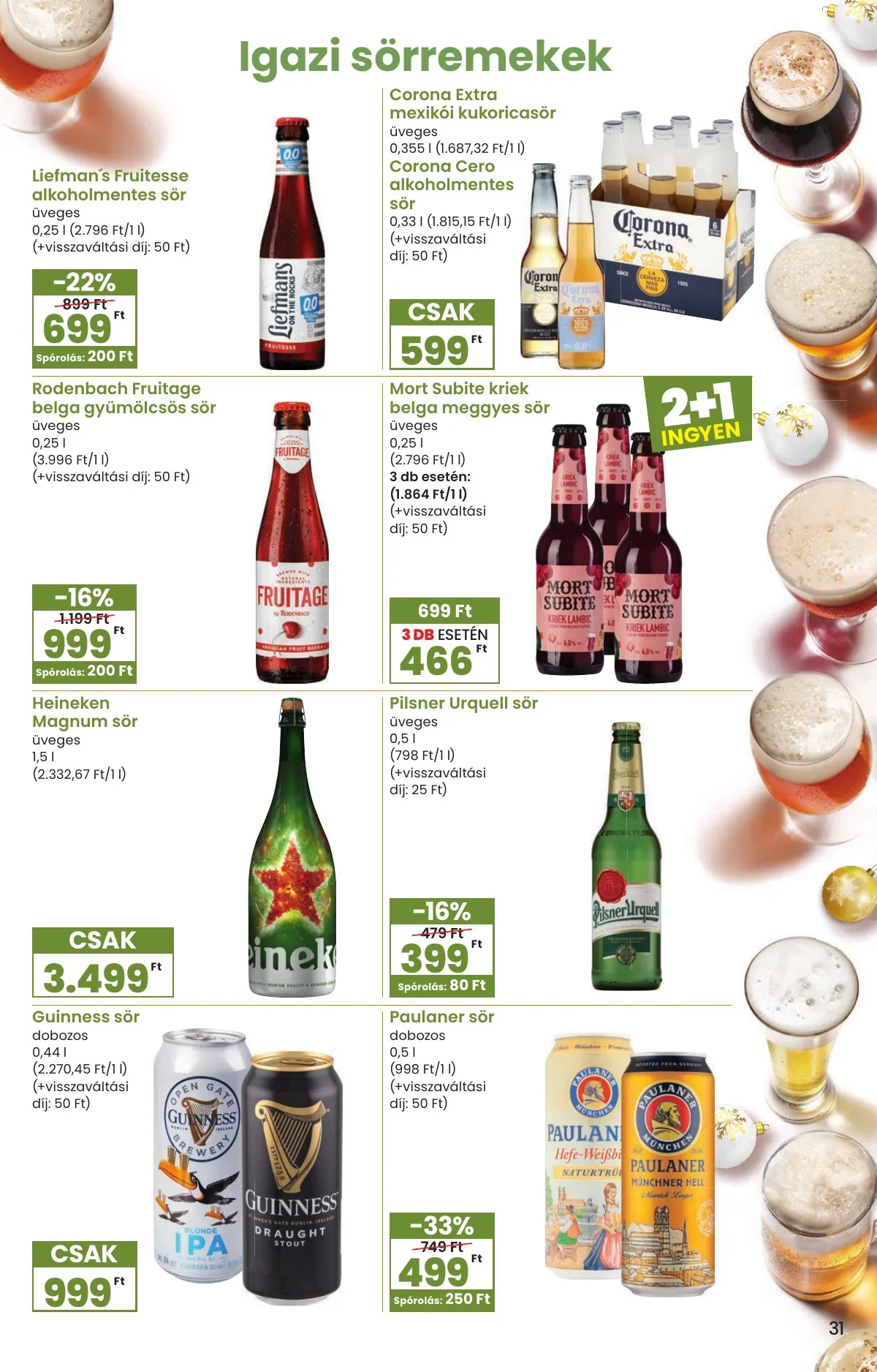 Spar akciós újság Karácsonyi Inyenc 11.27–12.27 – 31. oldal