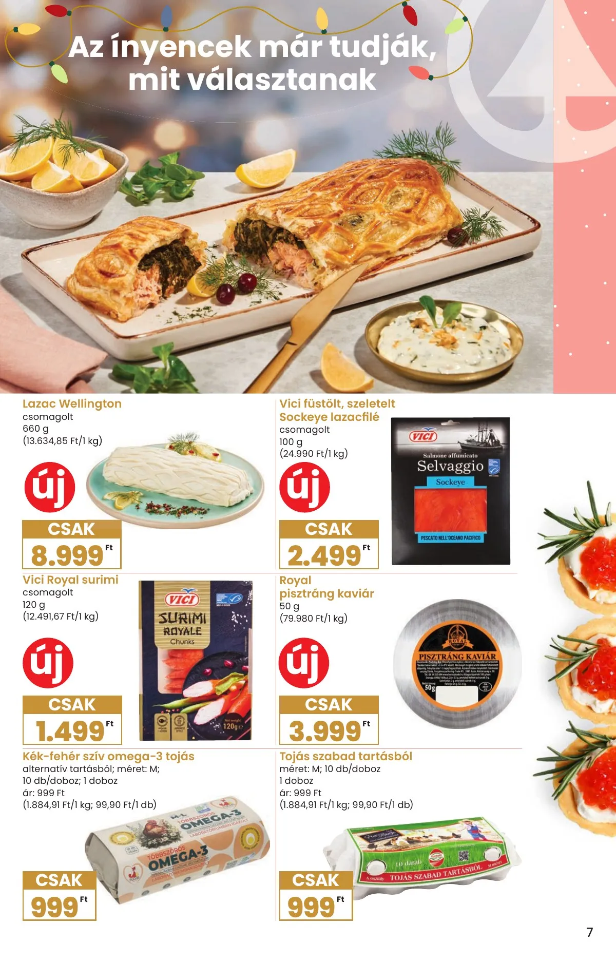 Spar akciós újság Karácsonyi Inyenc 11.27–12.27 – 7. oldal