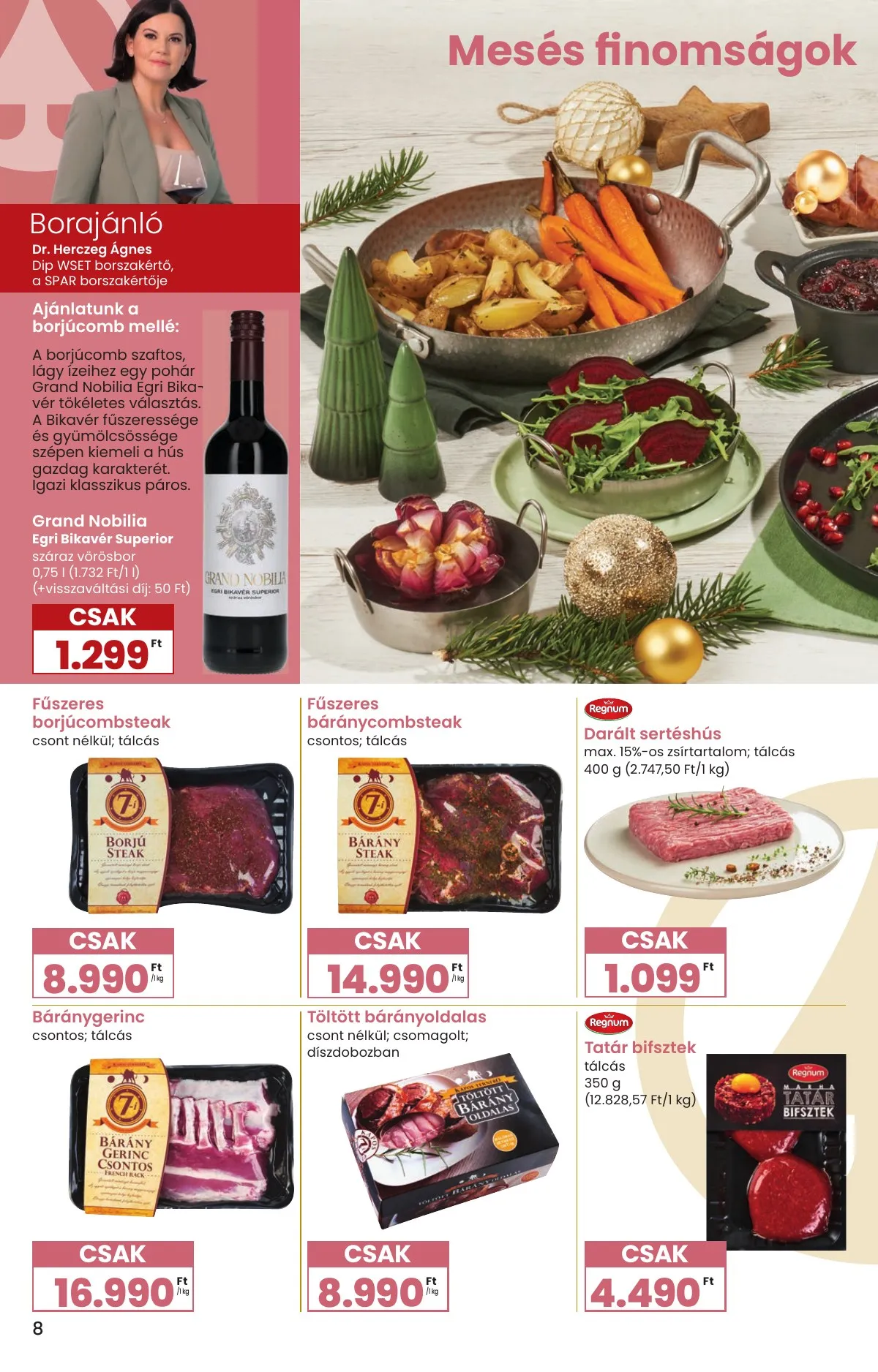 Spar akciós újság Karácsonyi Inyenc 11.27–12.27 – 8. oldal