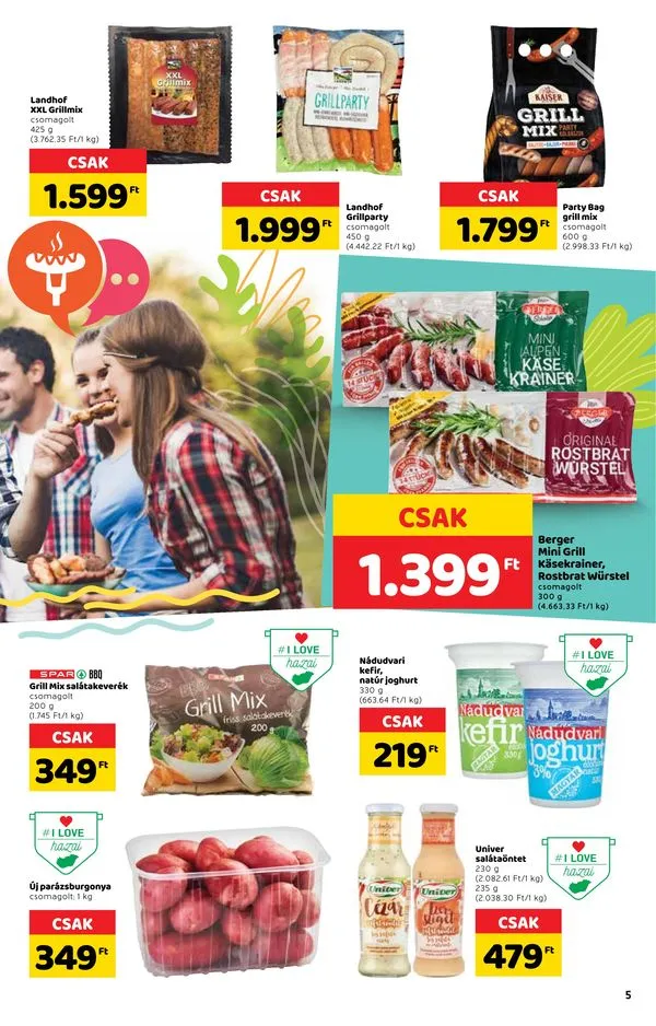 Spar akciós újság Kerti party 06.15–07.13 – 5. oldal