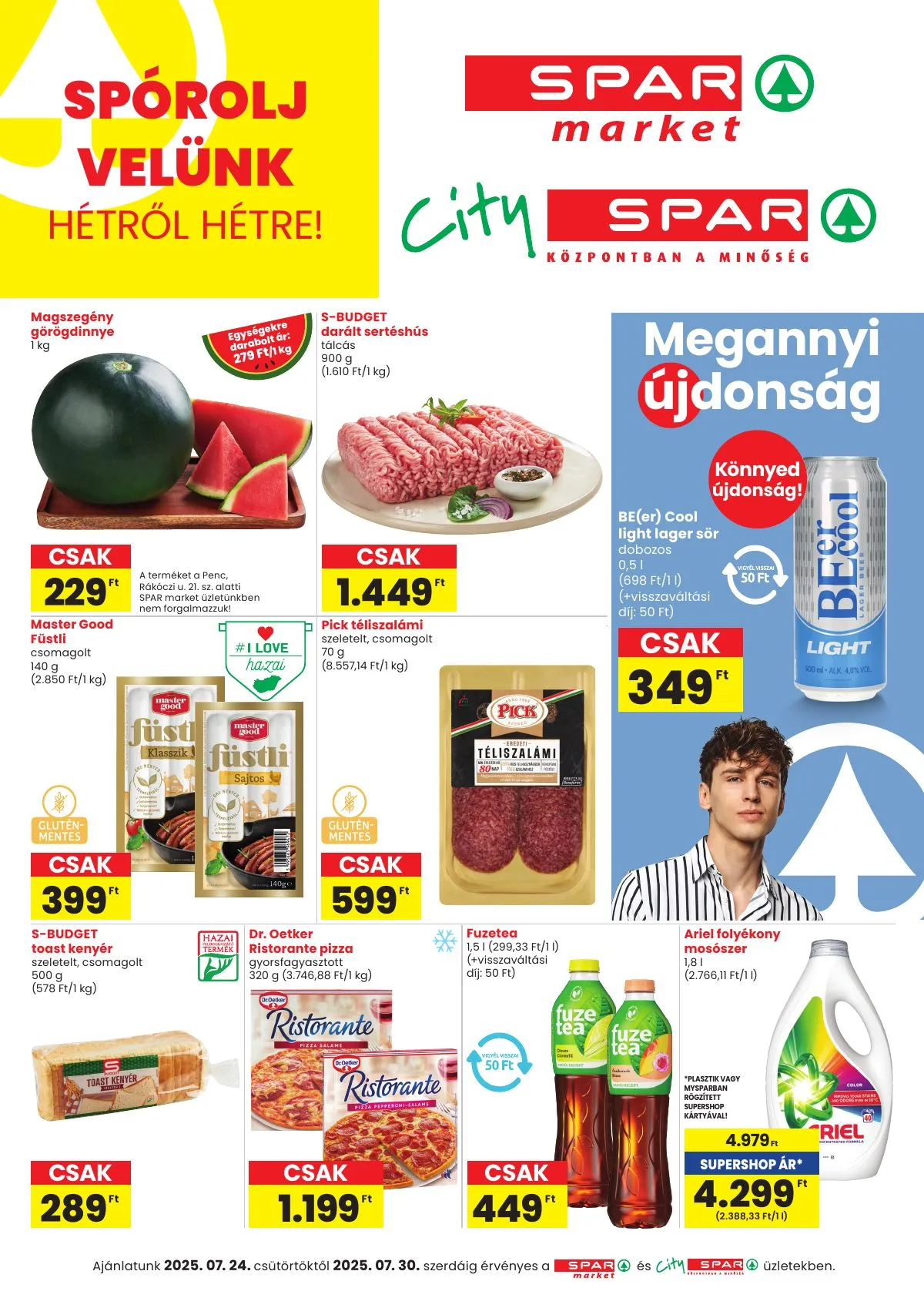 Spar akciós újság Market és City Spar 07.24–07.30
