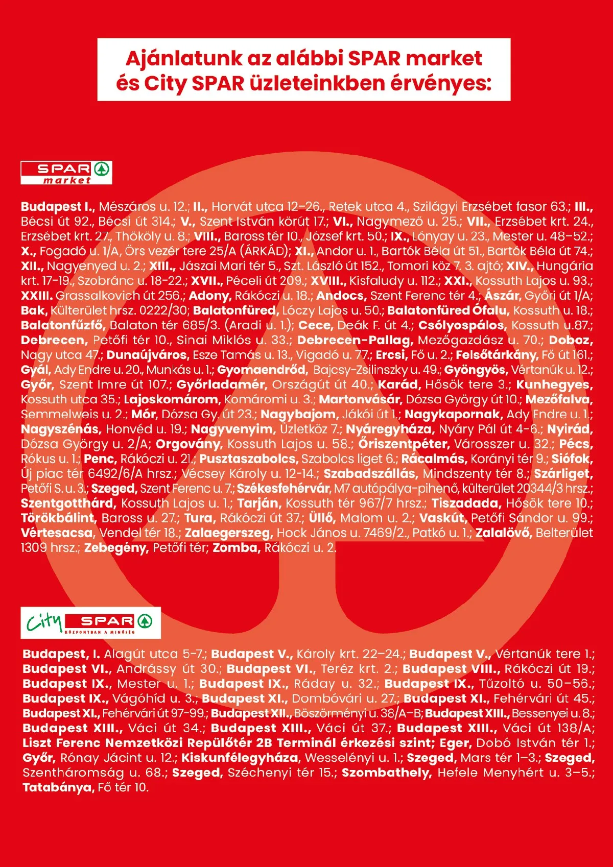 Spar akciós újság Market és CIty Spar 12.23–01.02 – 3. oldal