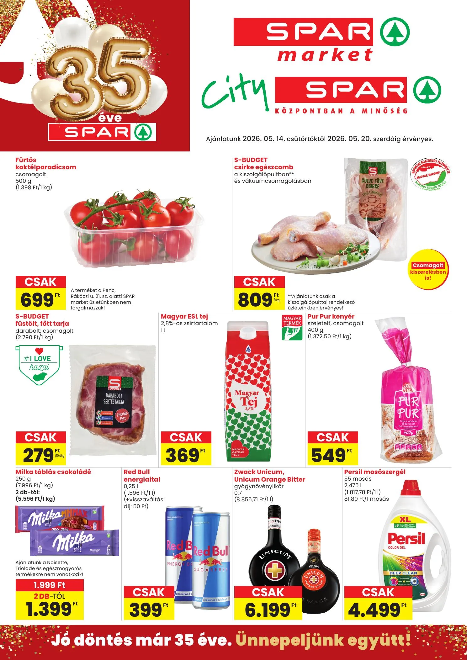 Spar akciós újság Market és City Spar 05.14–05.20