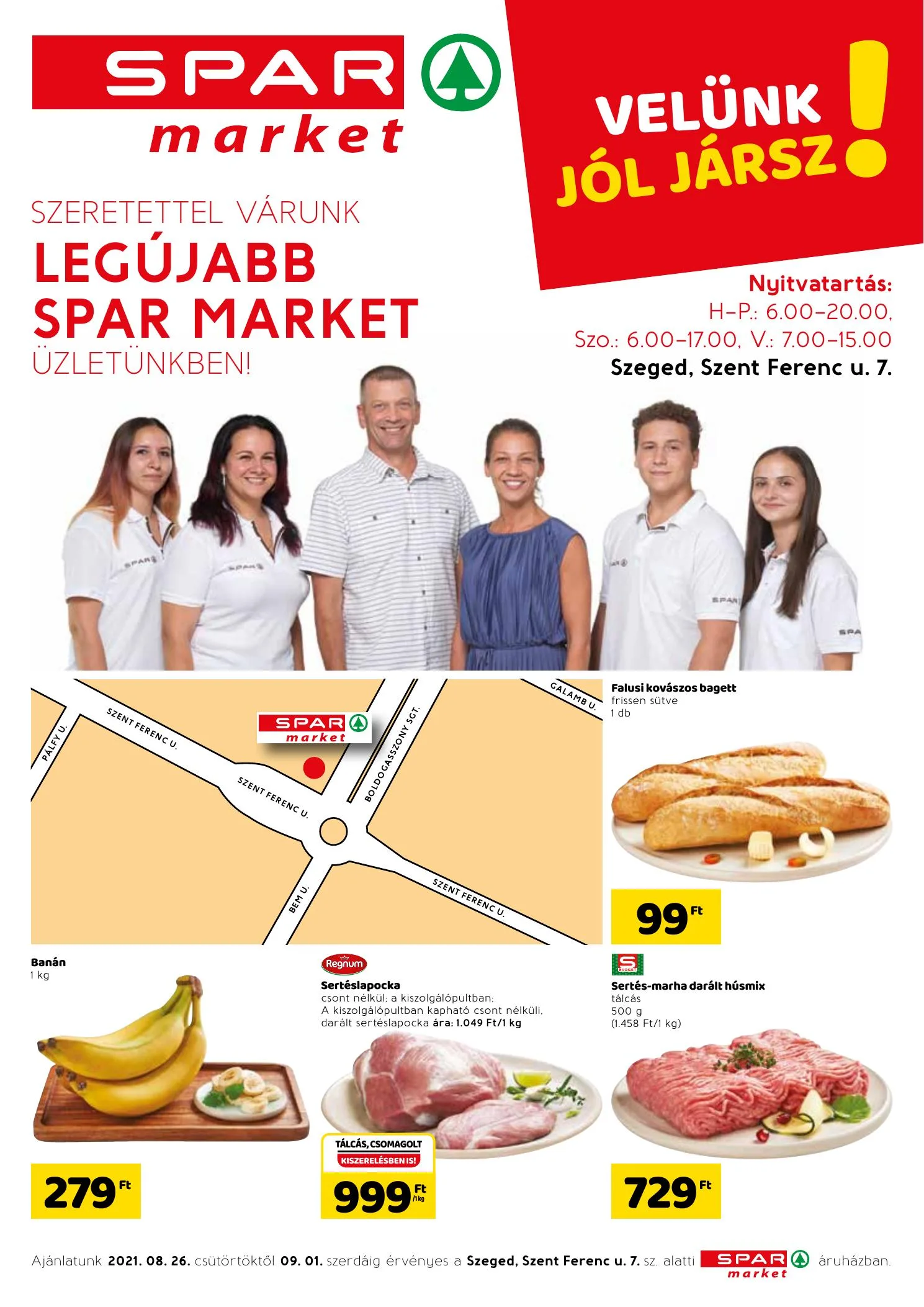 Spar akciós újság Market Szeged 08.26–09.01