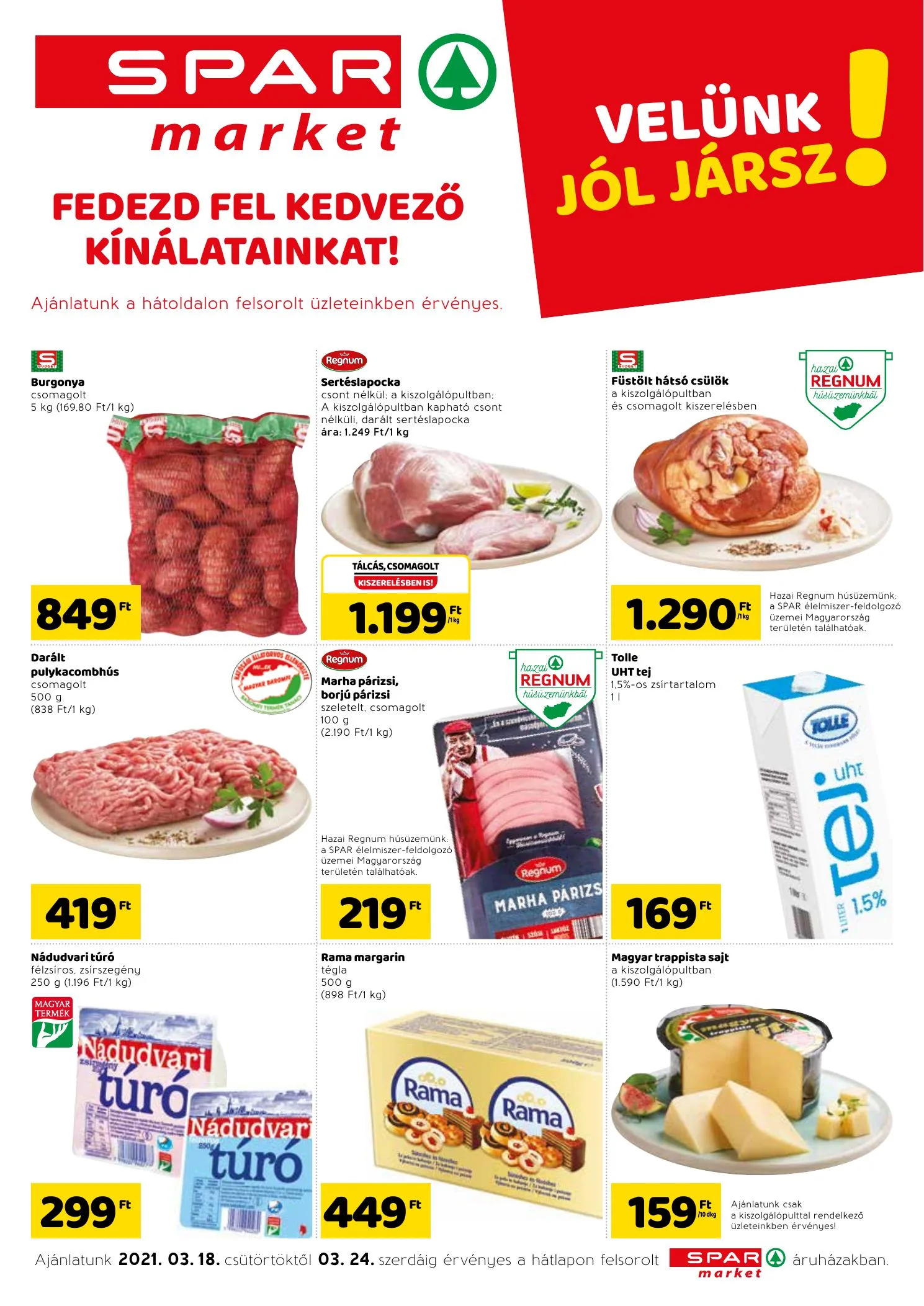 Spar akciós újság Market 03.18–03.24
