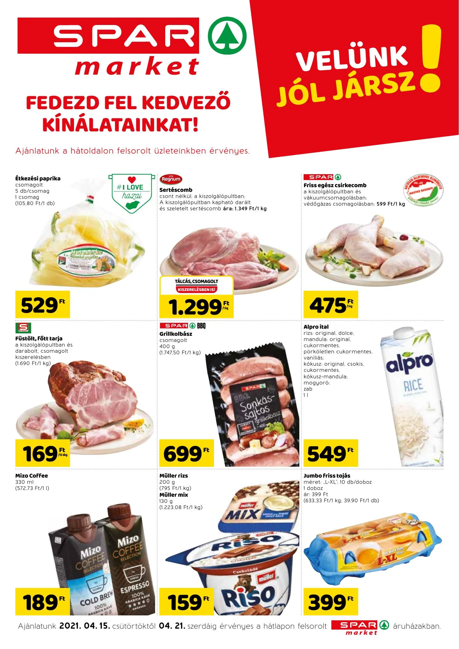 Spar akciós újság Market 04.15–04.21