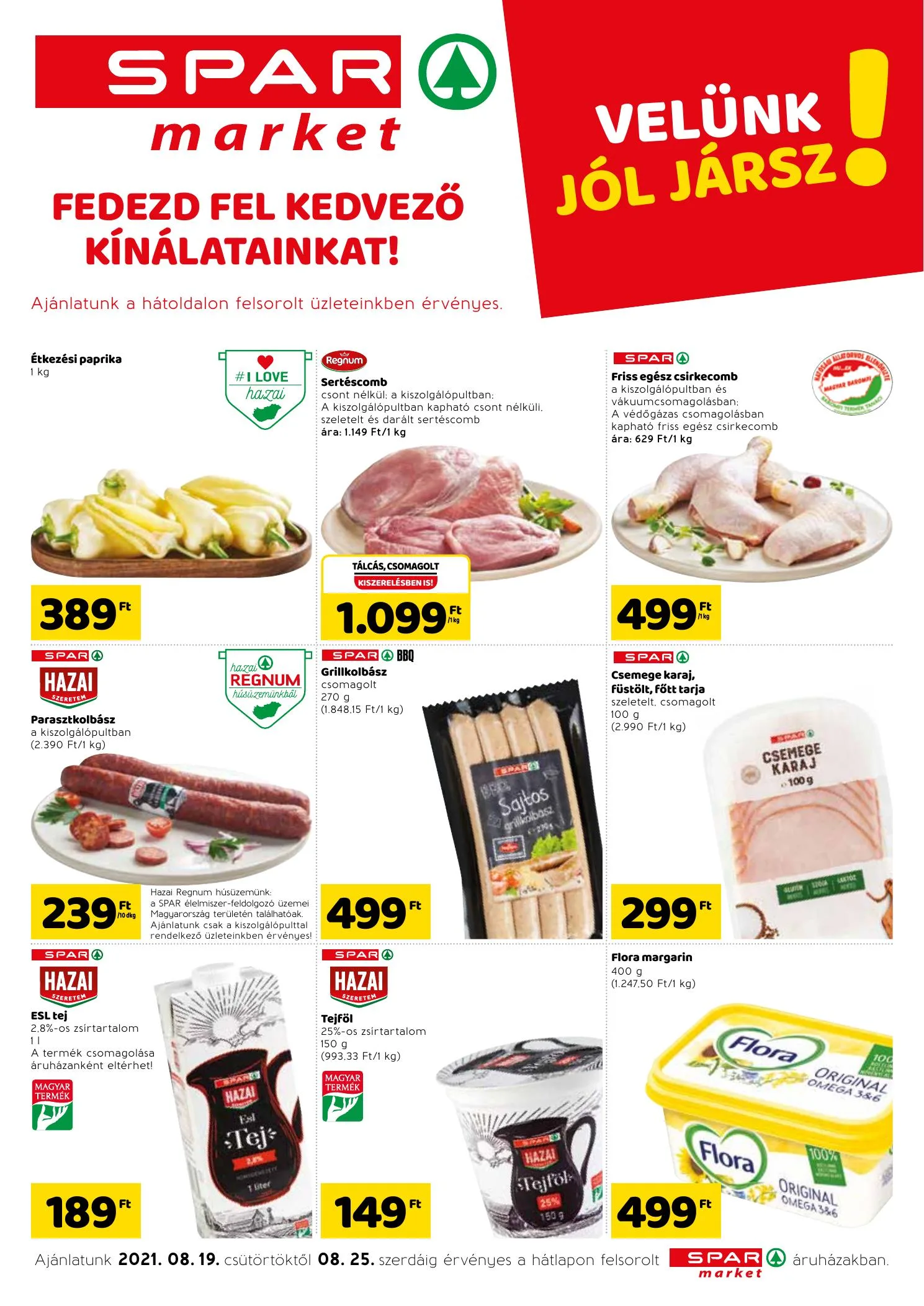 Spar akciós újság Market 08.19–08.25