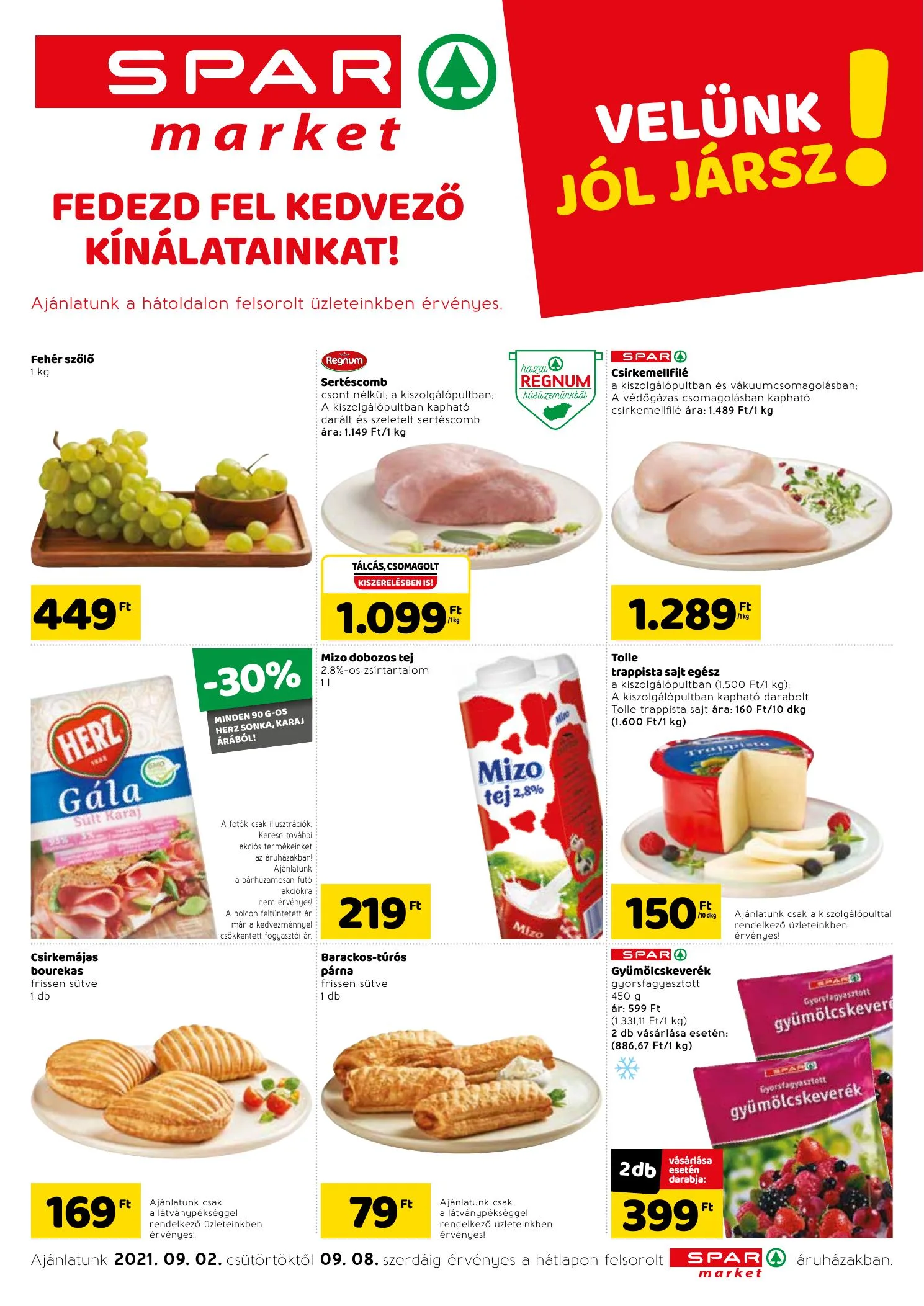 Spar akciós újság Market 09.02–09.08
