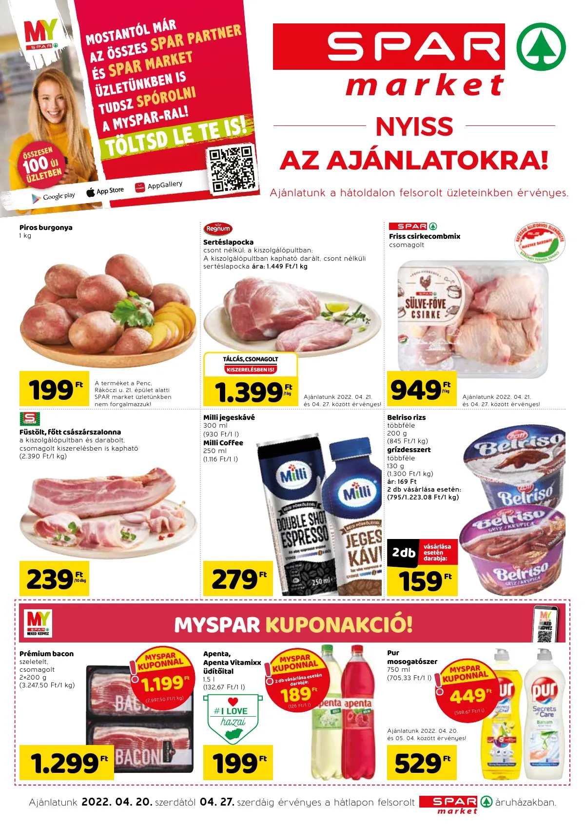 Spar akciós újság Market 04.20–04.27