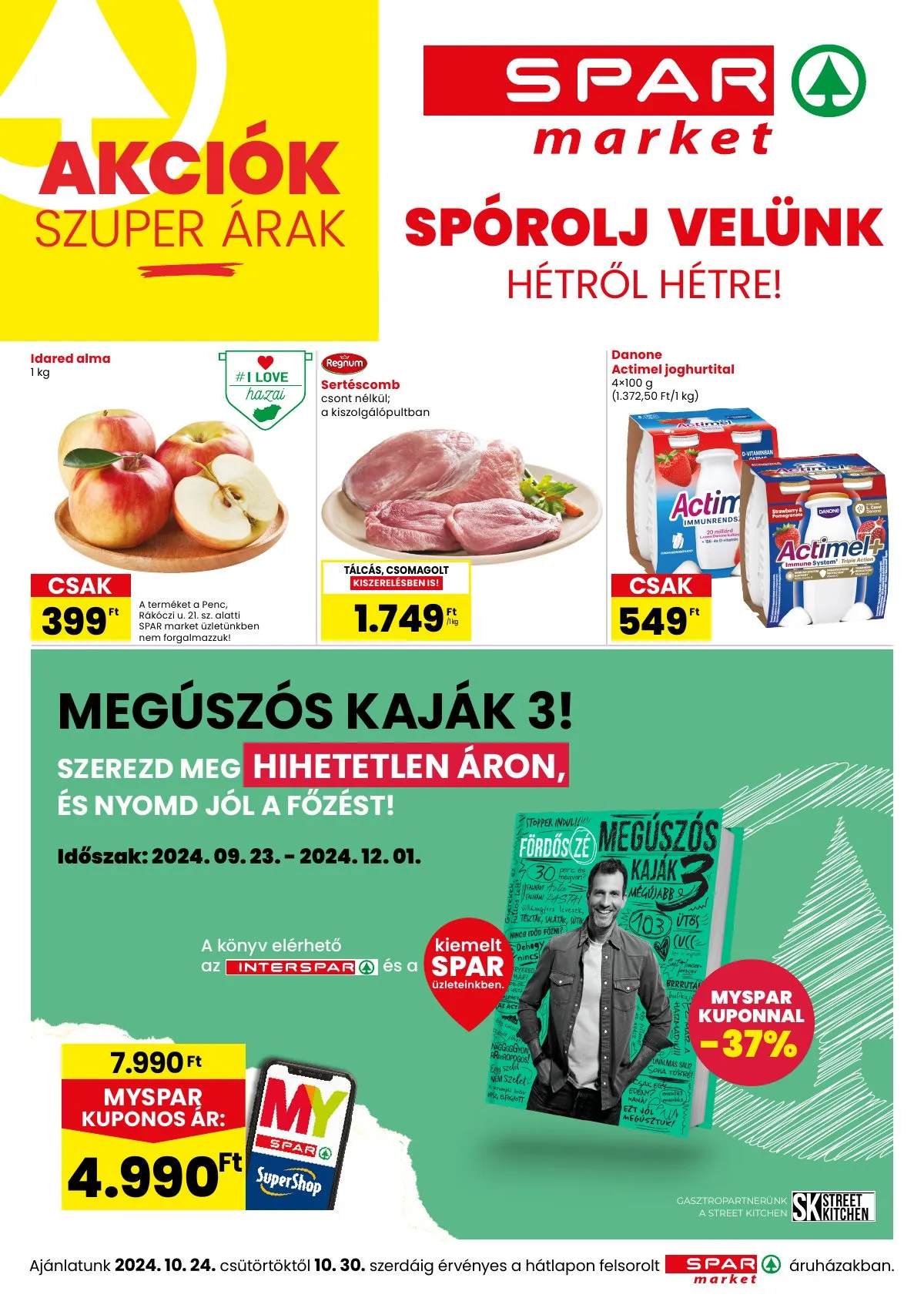 Spar akciós újság Market 10.24–10.30