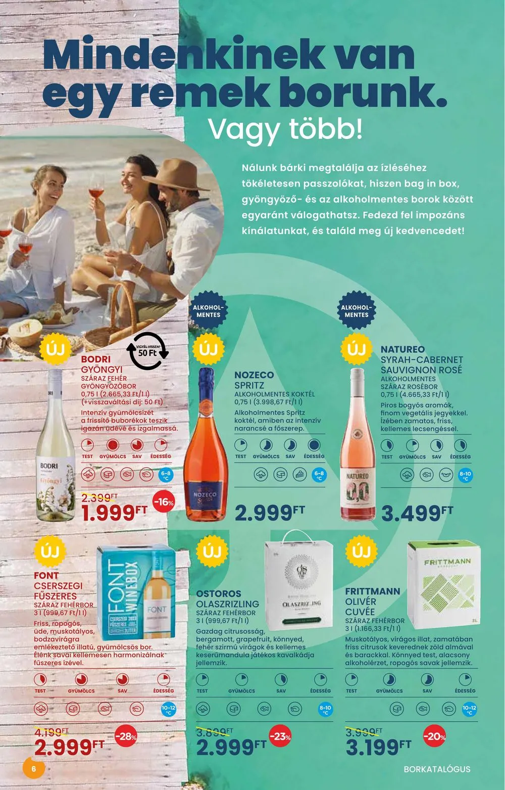Spar akciós újság Nyari Borkatalogus 07.04–07.24 – 6. oldal