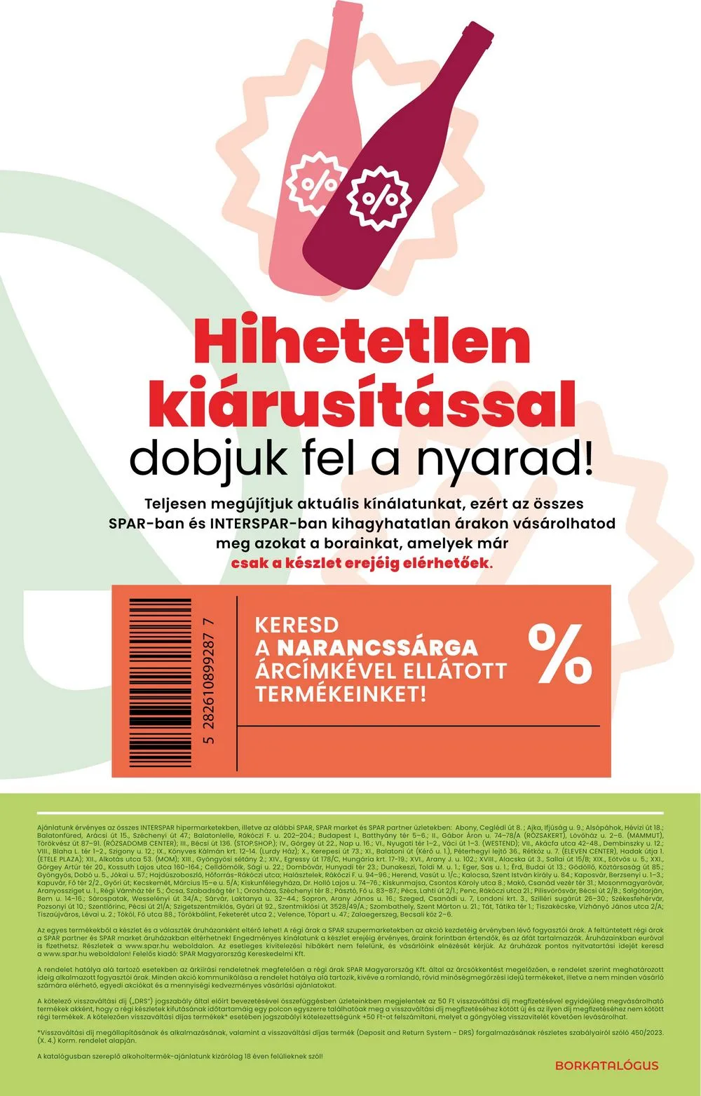 Spar akciós újság Nyari Borkatalogus 07.04–07.24 – 8. oldal