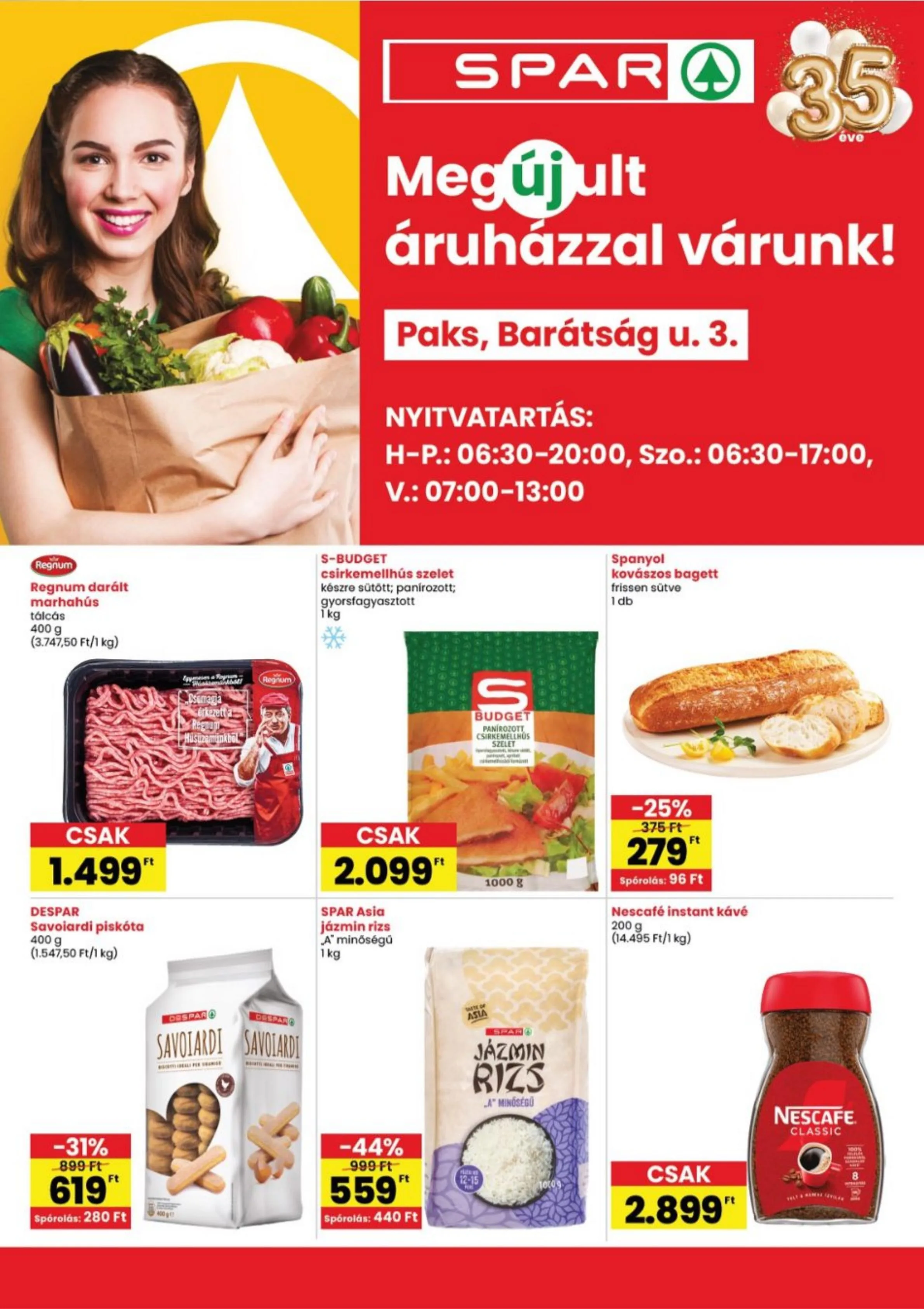 Spar akciós újság Paks megujulas 09.10–09.16