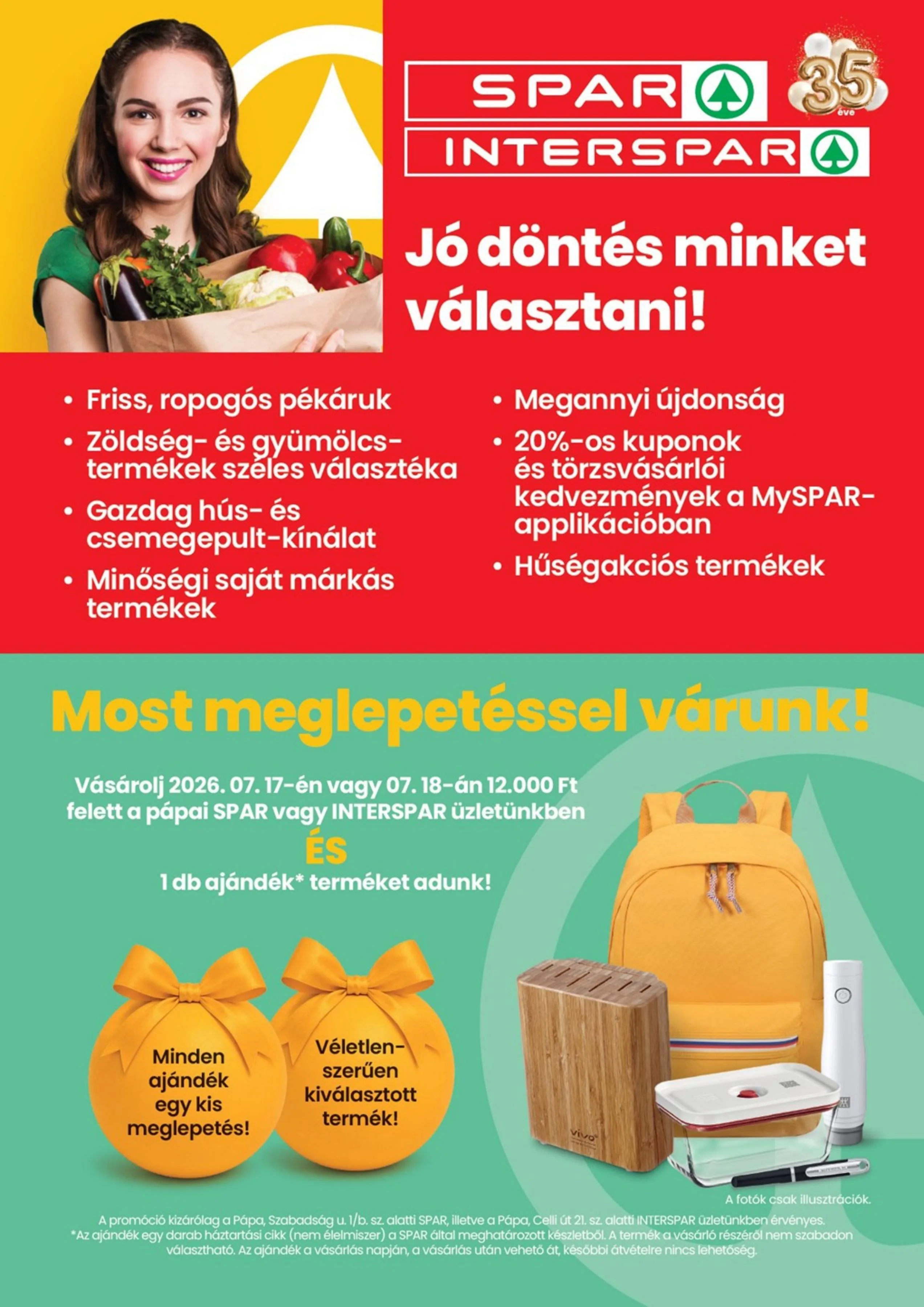 Spar akciós újság Papa 07.16–07.22