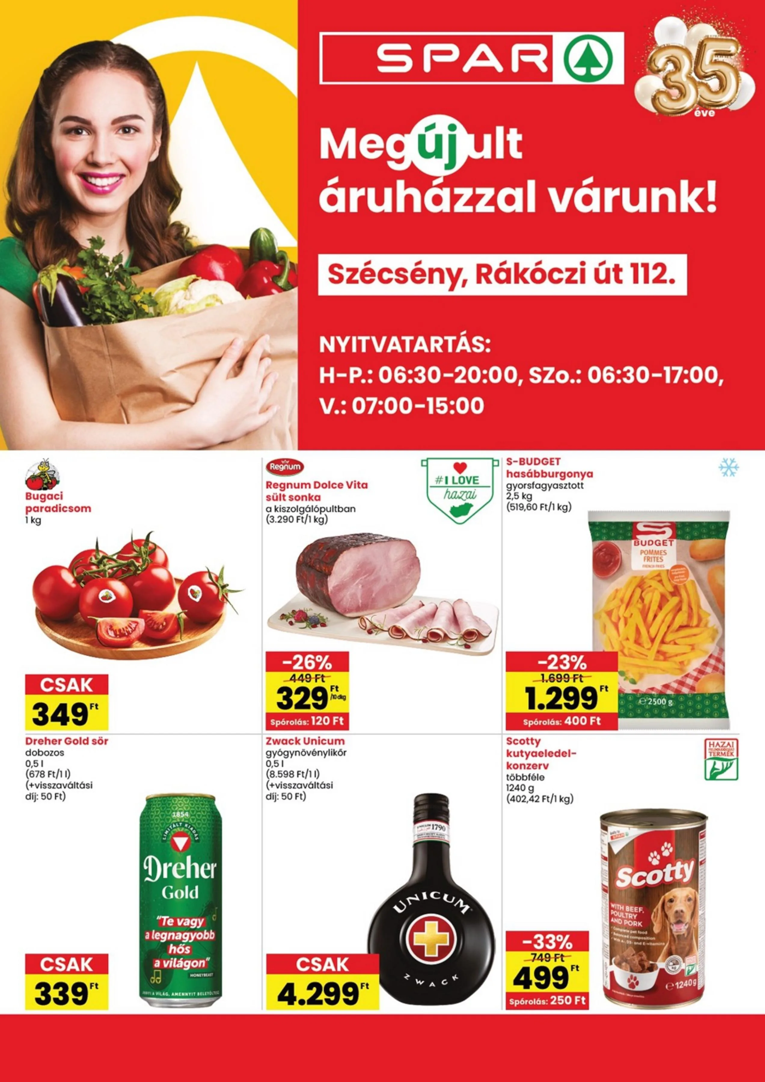 Spar akciós újság Szecseny 07.16–07.22