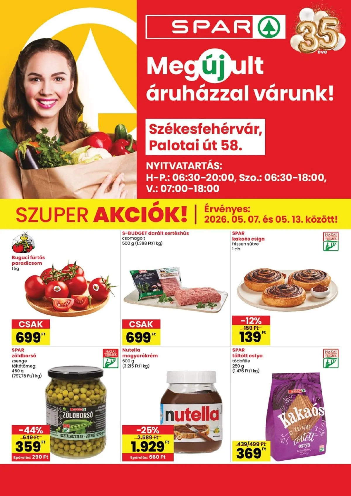 Spar akciós újság Székesfehérvár megujulas 05.07–05.13