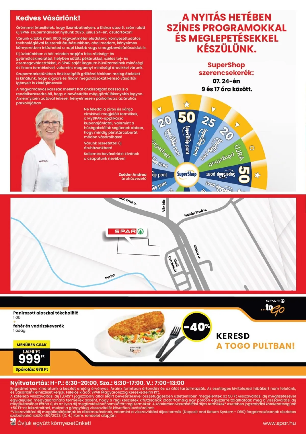 Spar akciós újság Szombathely megujulas 07.24–07.30 – 4. oldal