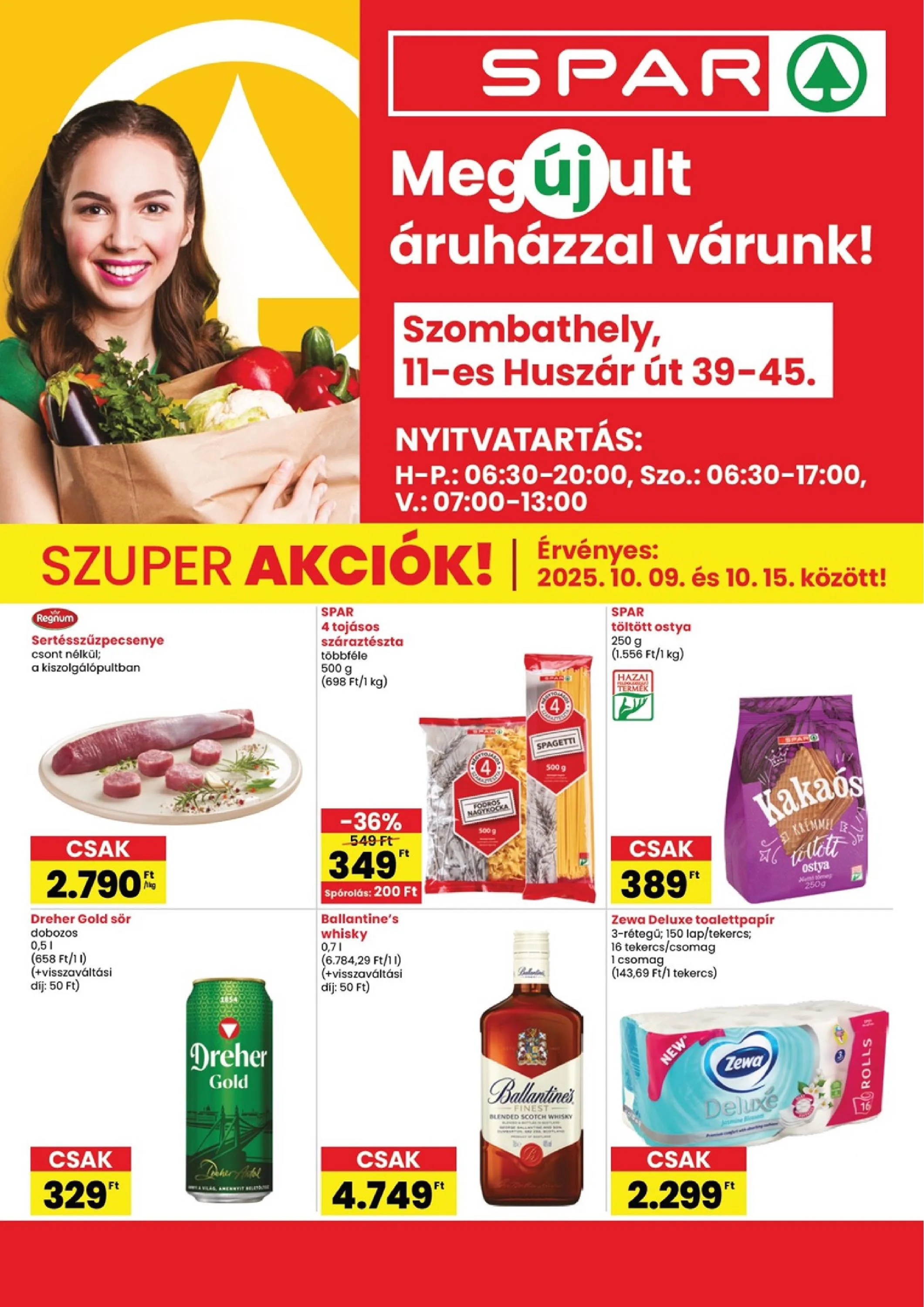 Spar akciós újság Szombathely megujulas 10.09–10.15