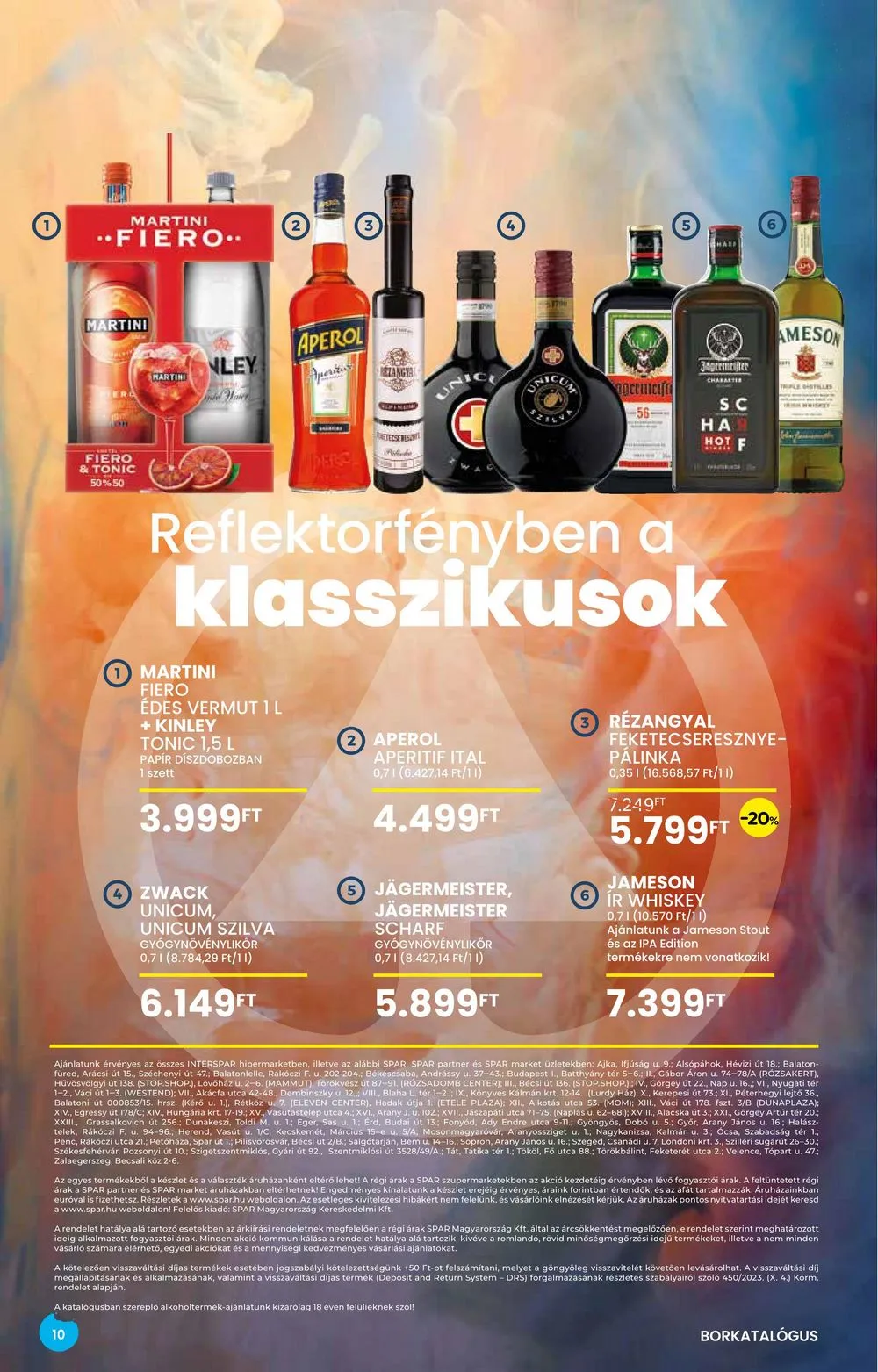 Spar akciós újság Tavaszi borkatalogus 05.02–05.29 – 10. oldal