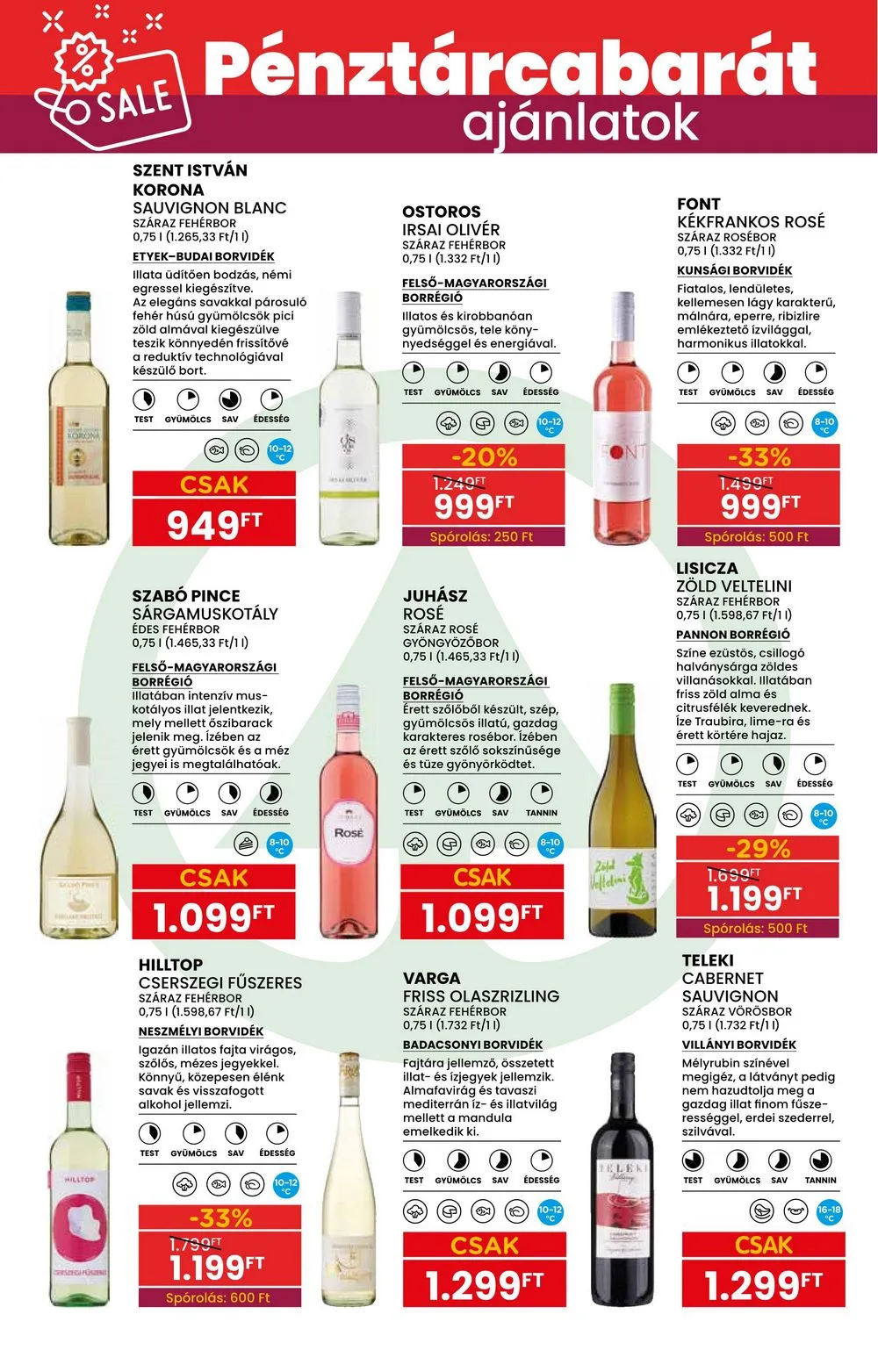 Spar akciós újság Tavaszi borkatalogus 05.02–05.29 – 12. oldal