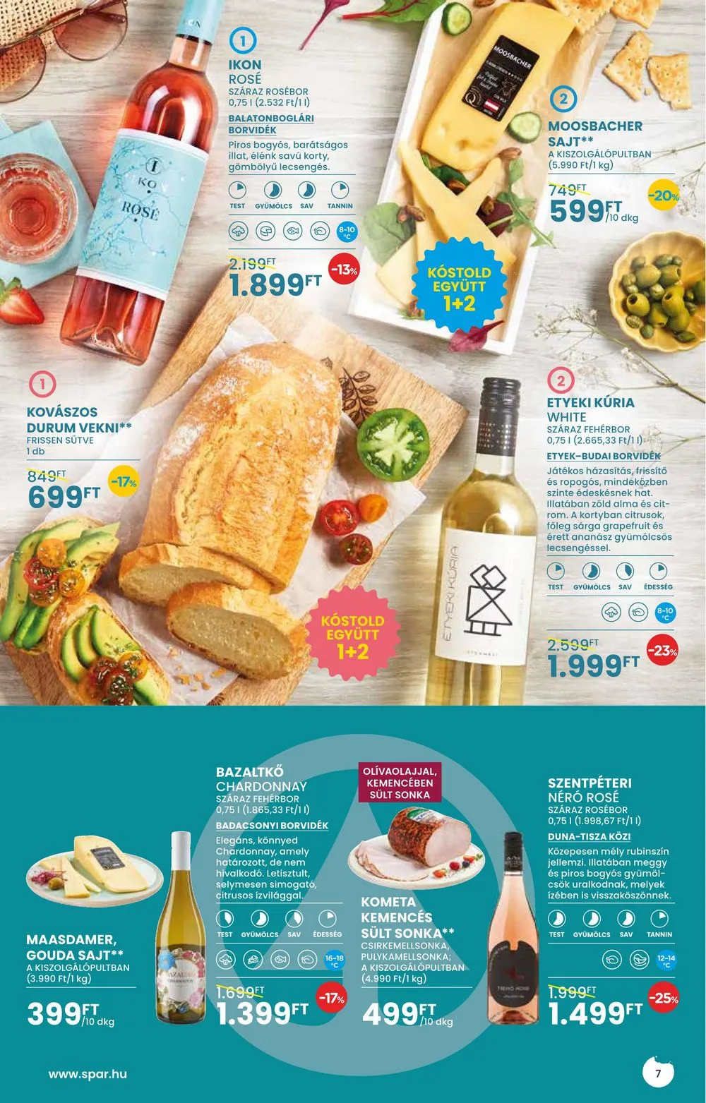 Spar akciós újság Tavaszi borkatalogus 05.02–05.29 – 7. oldal