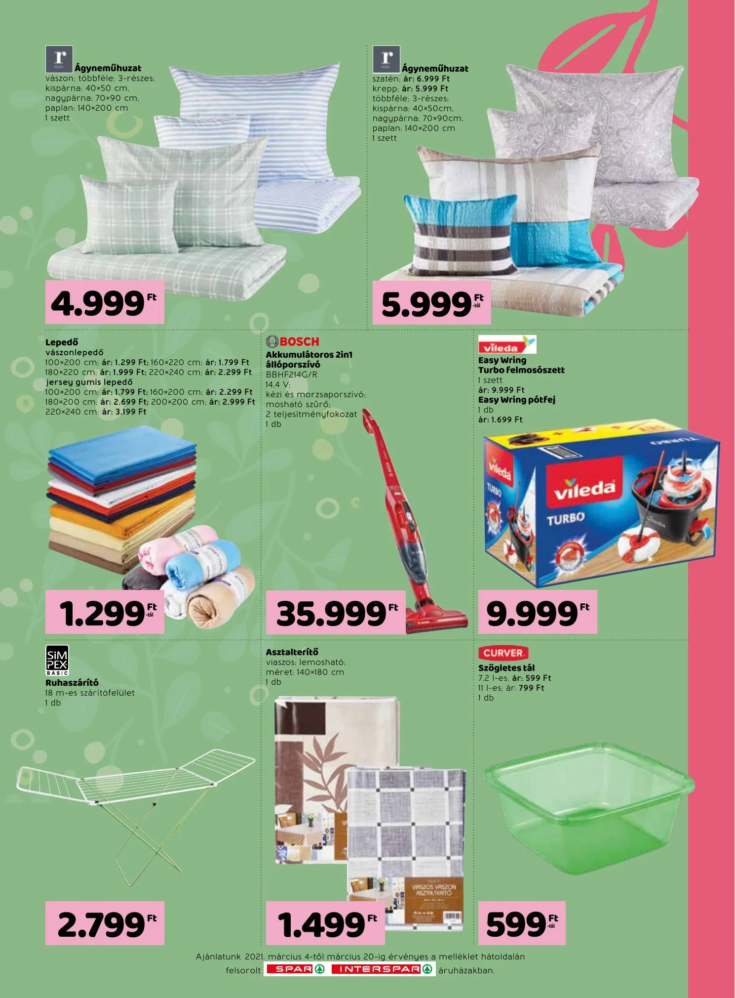 Spar akciós újság Tavaszi katalógus 03.04–03.20 – 3. oldal