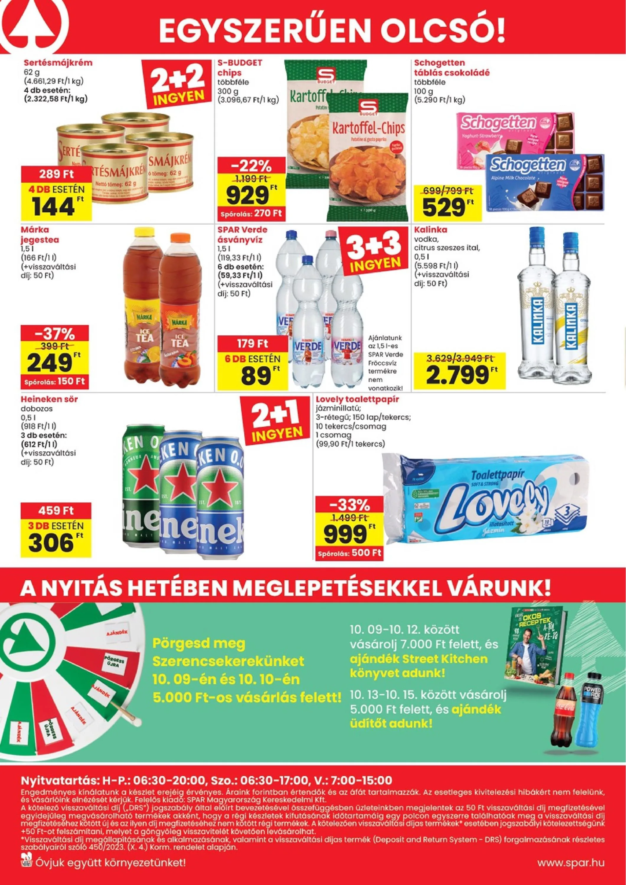 Spar akciós újság Torokszentmiklos ujranyitas 10.09–10.15 – 4. oldal