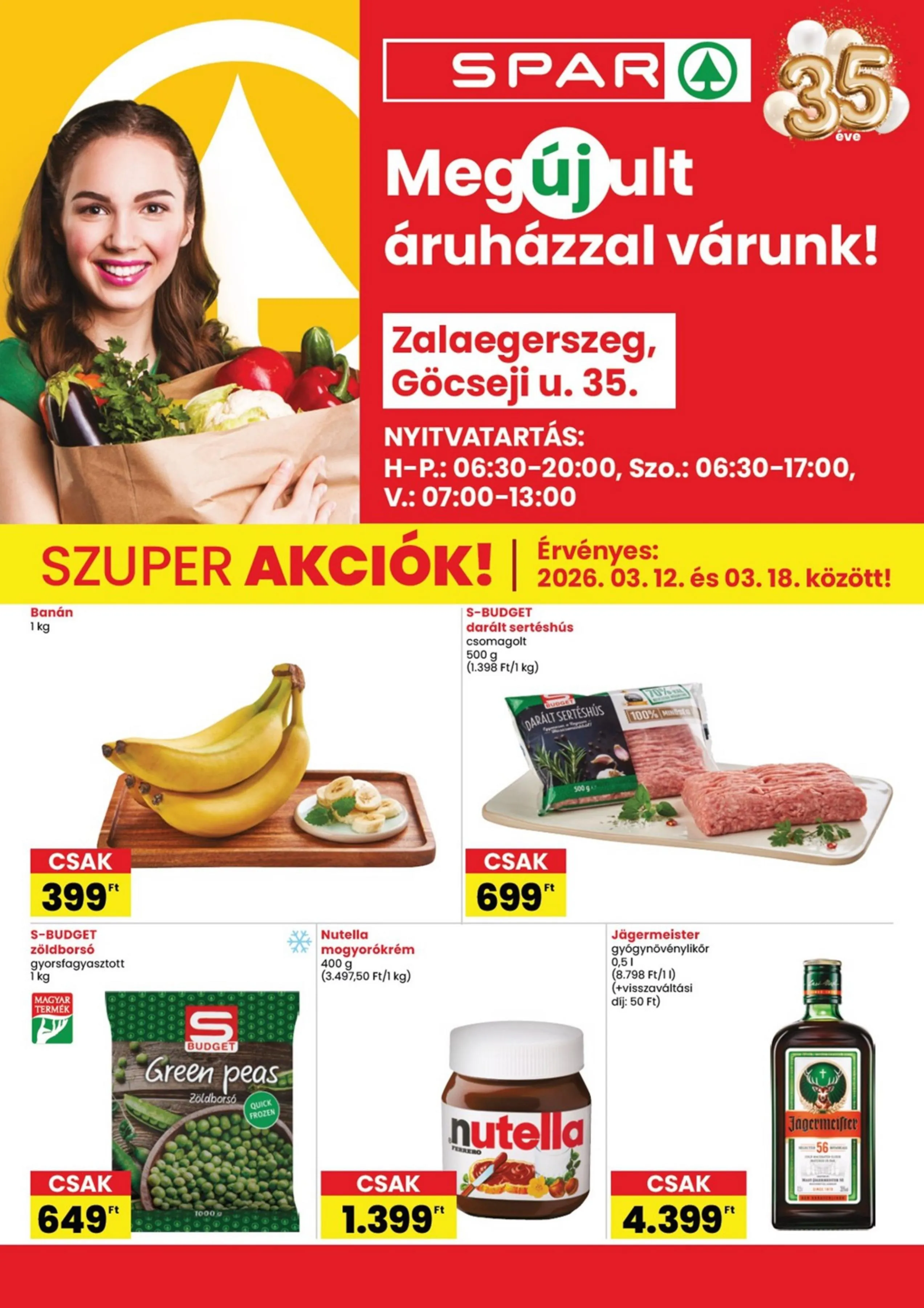 Spar akciós újság Zalaegerszeg megujulas 03.12–03.18