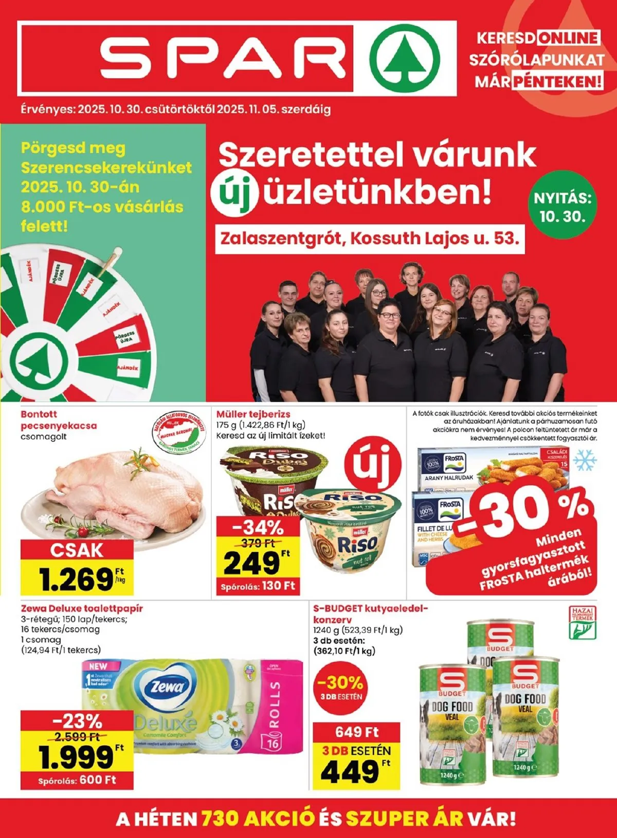 Spar akciós újság Zalaszentgrot 10.30–11.05