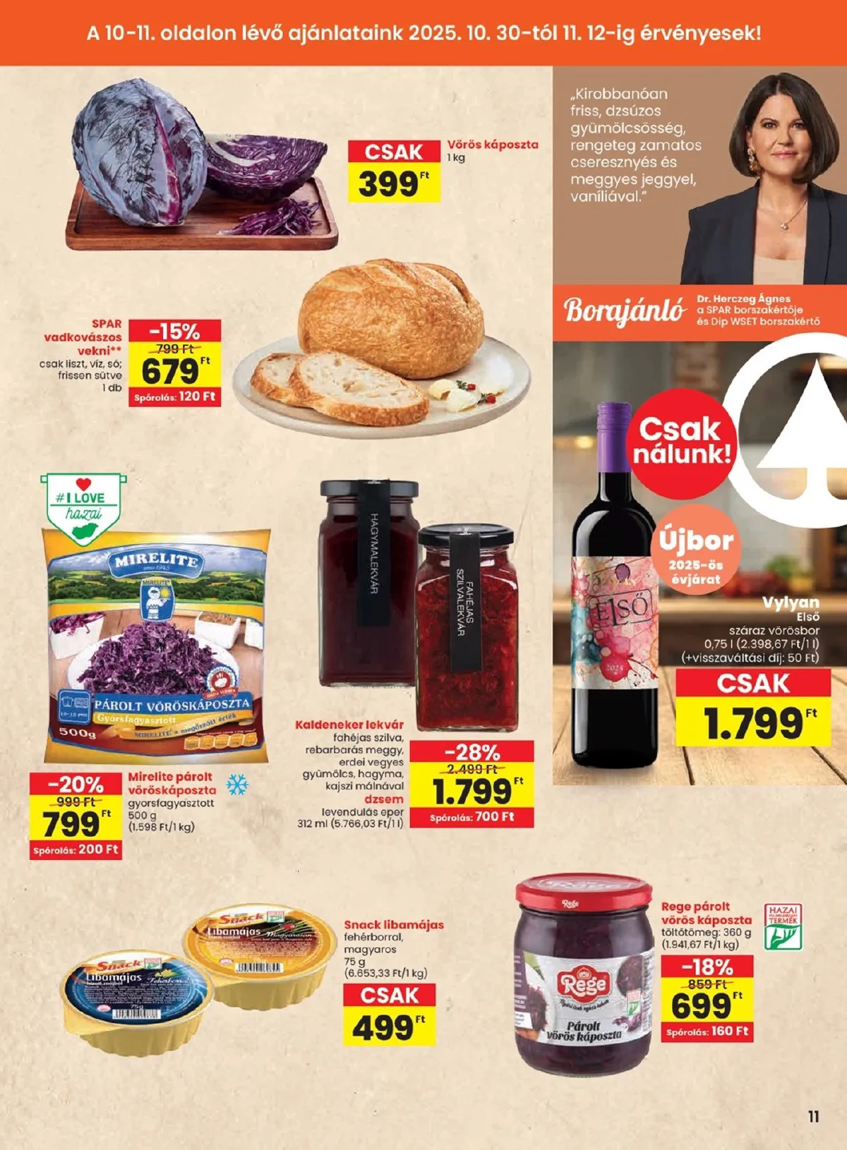 Spar akciós újság Zalaszentgrot 10.30–11.05 – 11. oldal