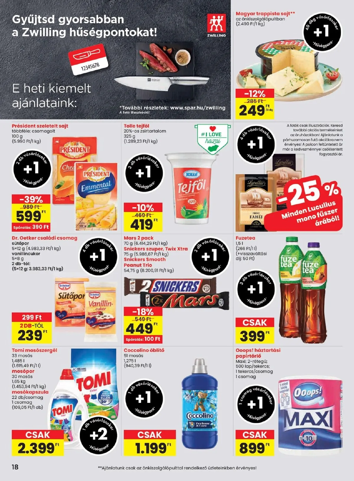 Spar akciós újság Zalaszentgrot 10.30–11.05 – 18. oldal