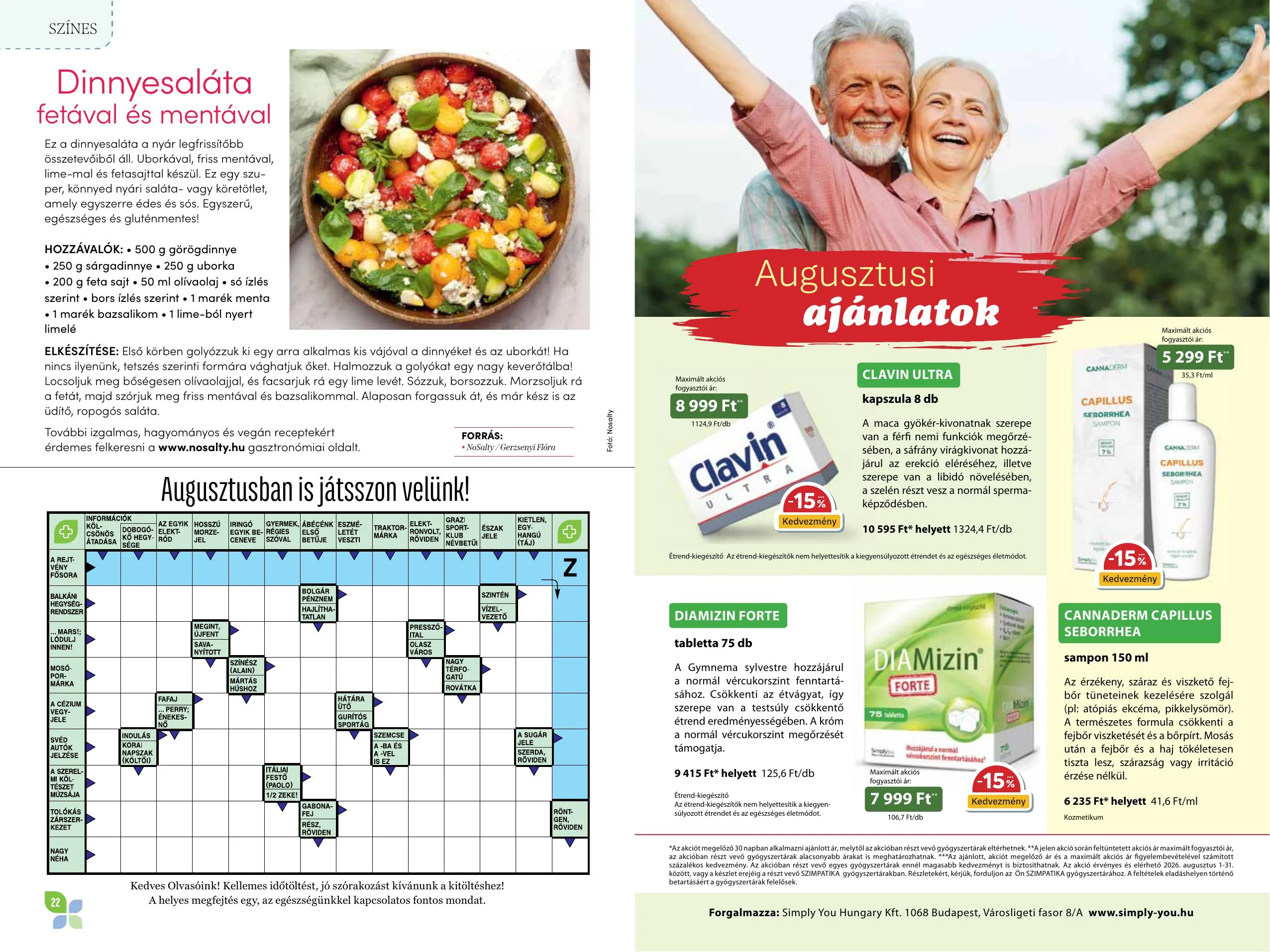 Szimpatika akciós újság 08.01–08.31 – 12. oldal